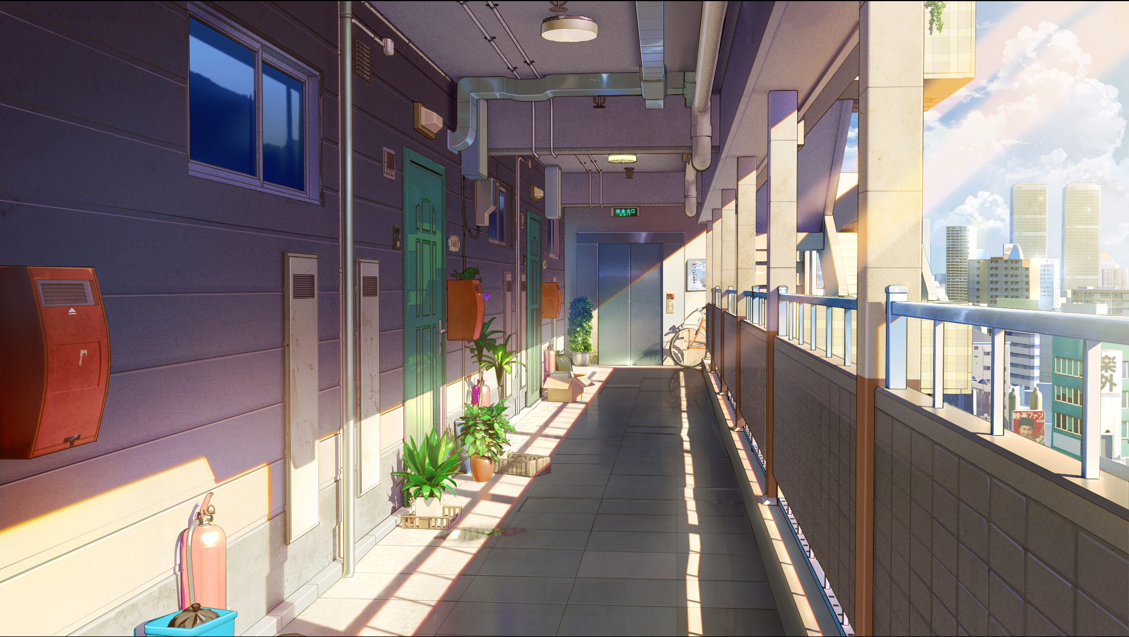 An Anime Style School Building With Trees Behind It Background, Picture For  School Background Image And Wallpaper for Free Download