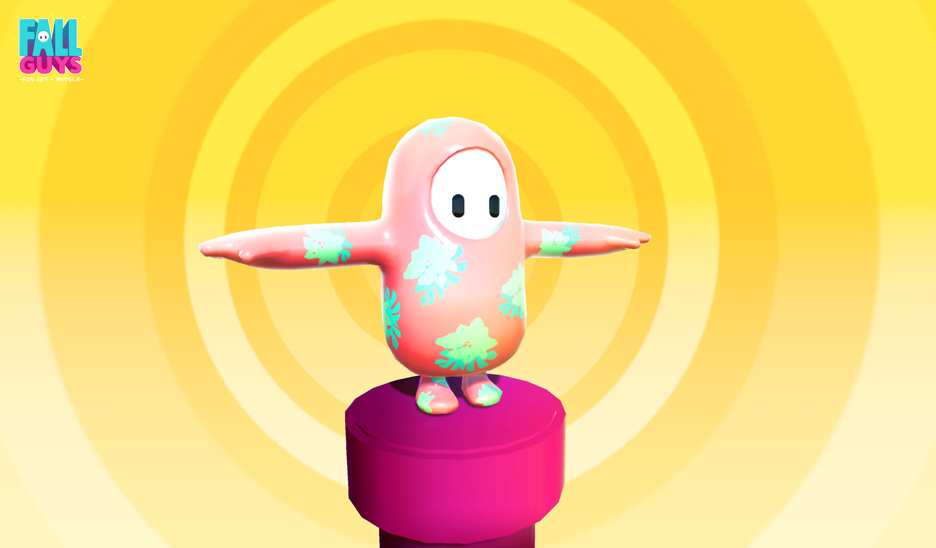 Artstation Fall Guys Fan Art Michael Kirby