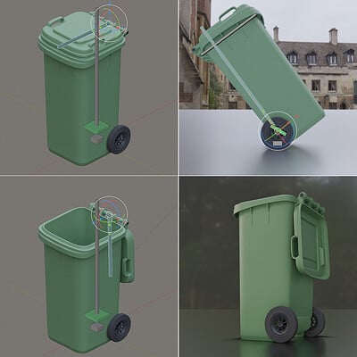 Dennis haupt 3dhaupt rigged and animated garbage can 120l modeled rigged and animated by dennish2010 in blender 2 83 3