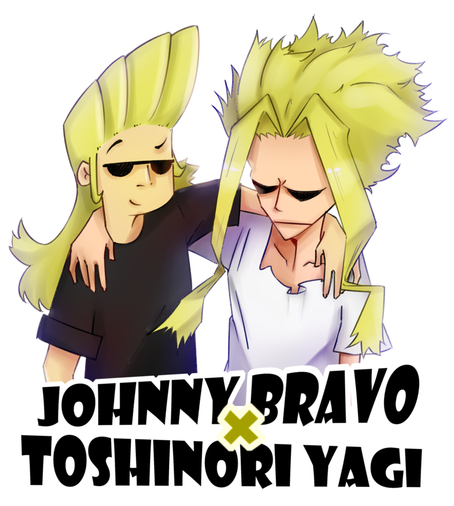 ArtStation - johnny bravo and toshinori, image size:1920x2141