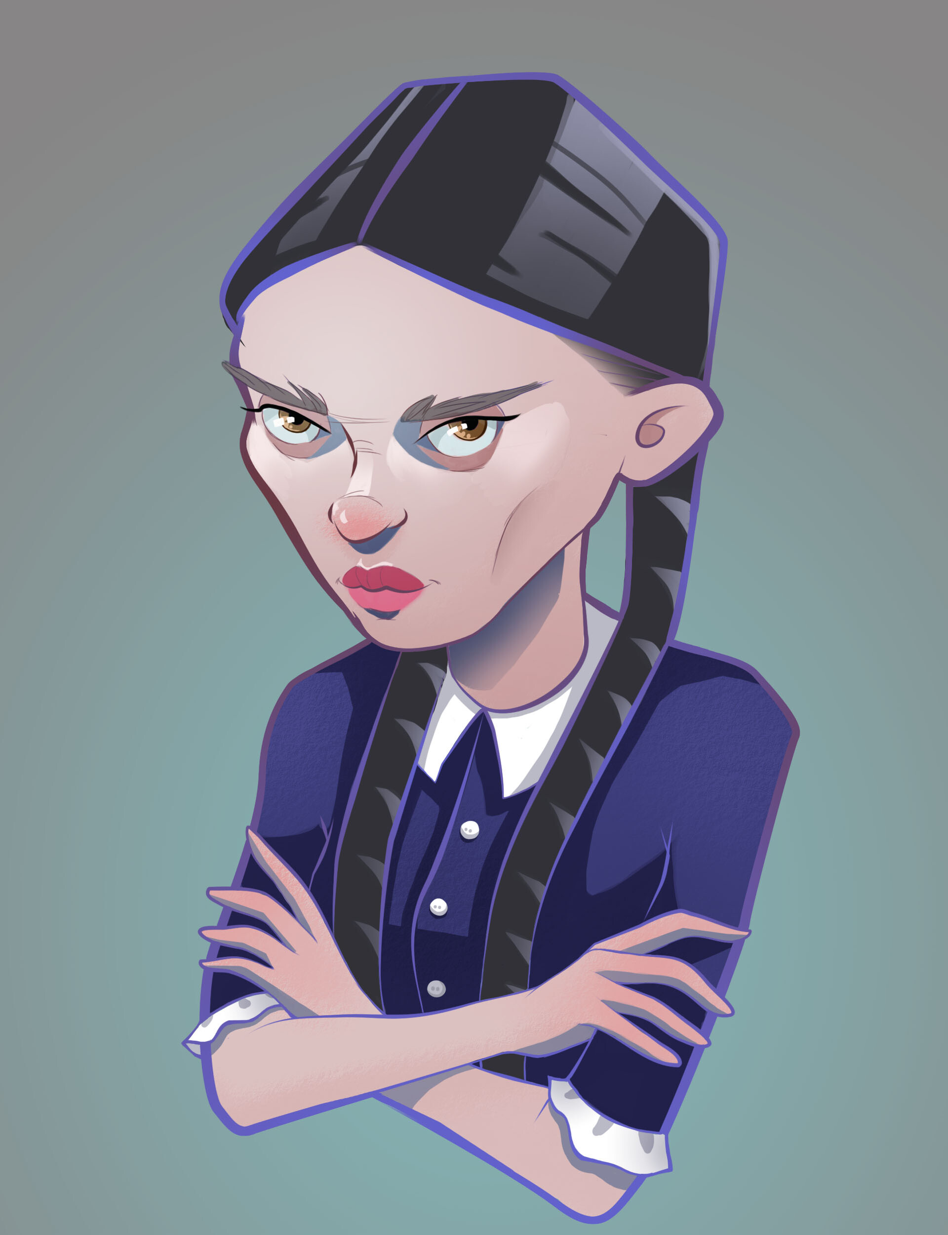 ArtStation - Wednesday Addams - Fan Art