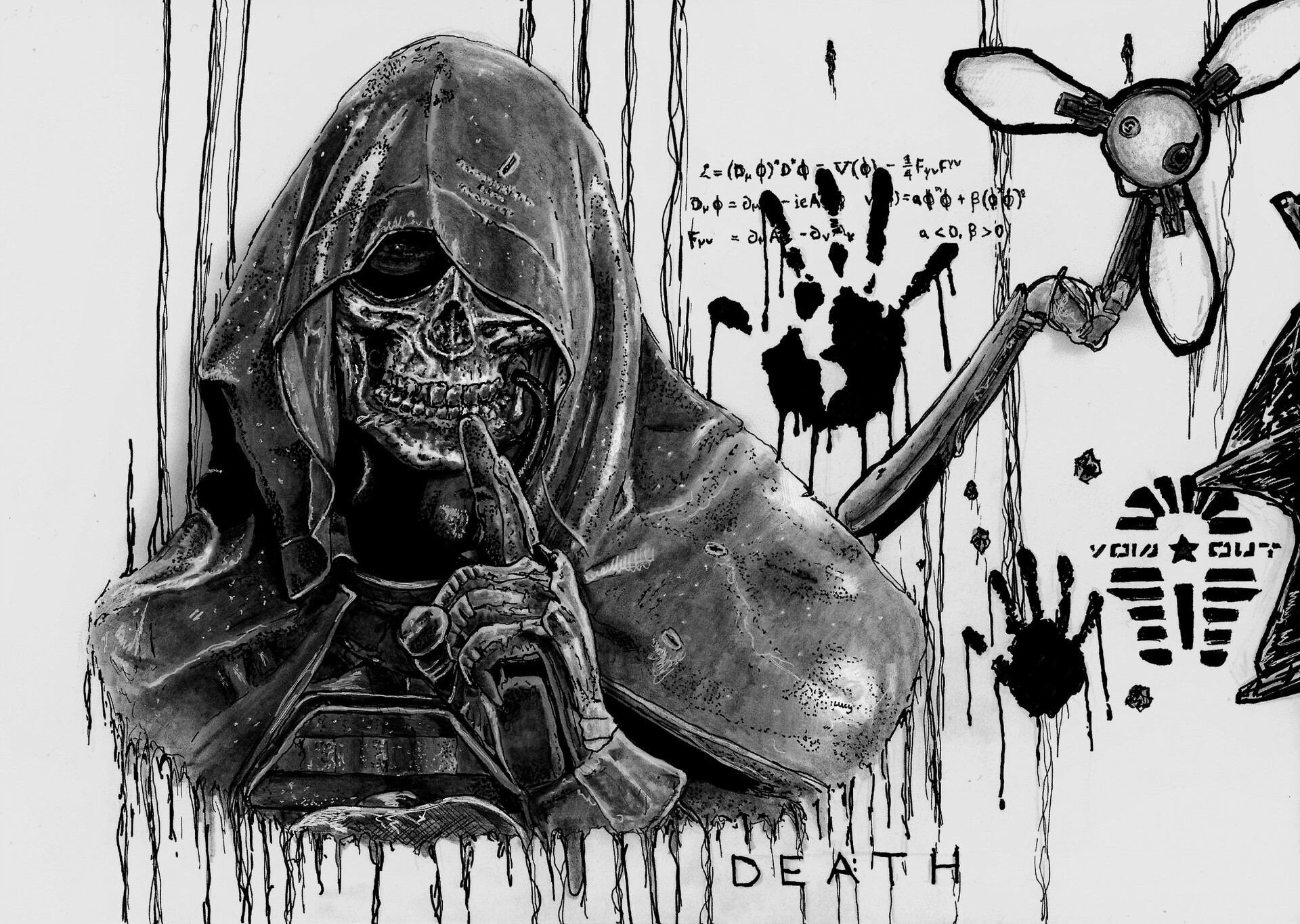 Death stranding тату эскиз