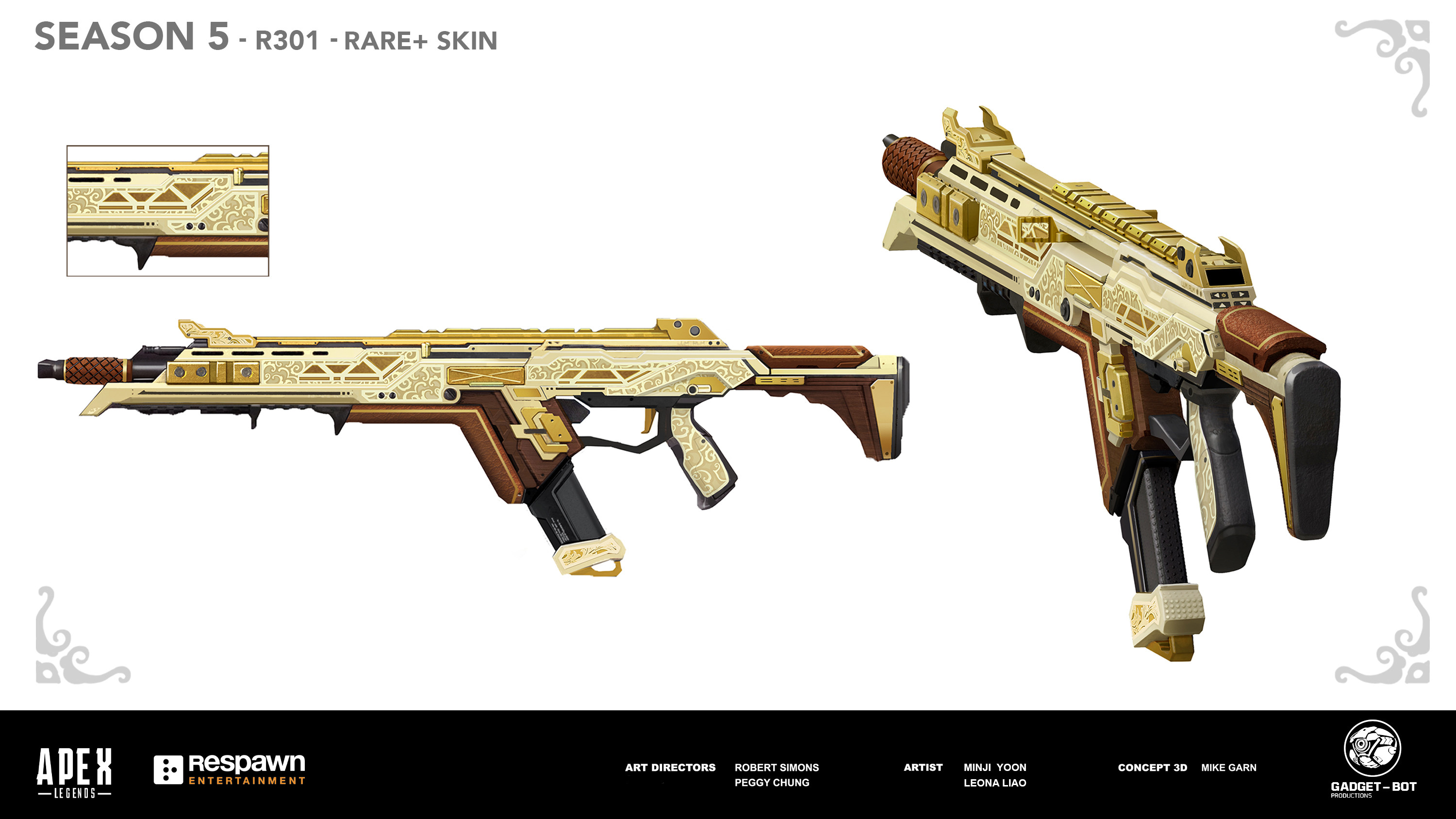Artstation Apex Legends R301 Rare Skin Gadget Bot Productions