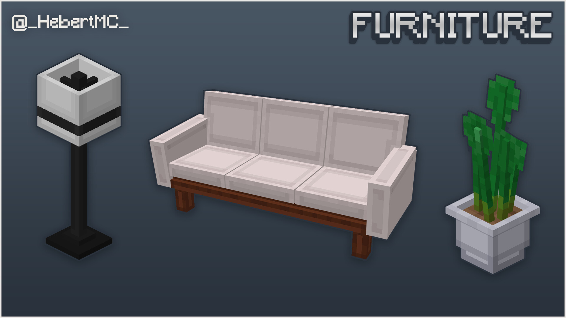 Artstation Furniture Minecraft Style Models Herbert Richard