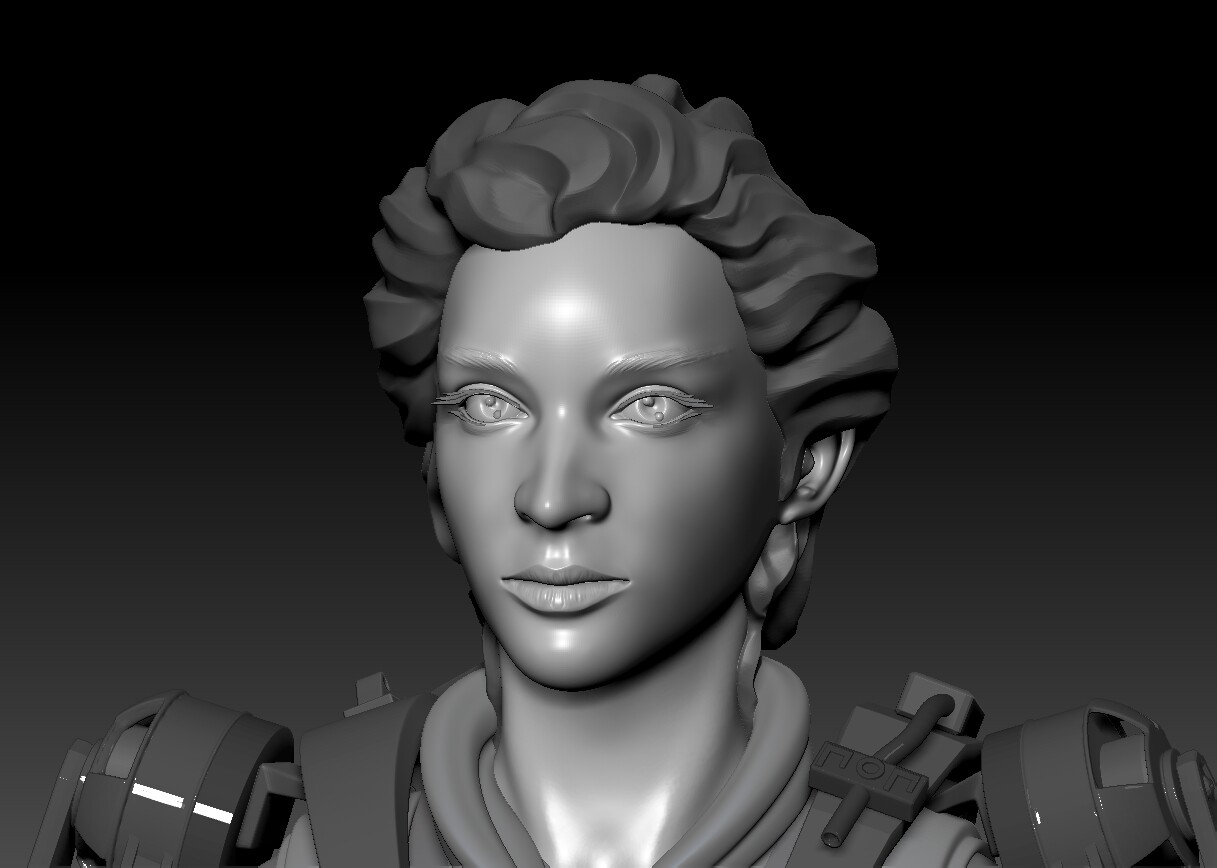 ArtStation - Female torso sculpture