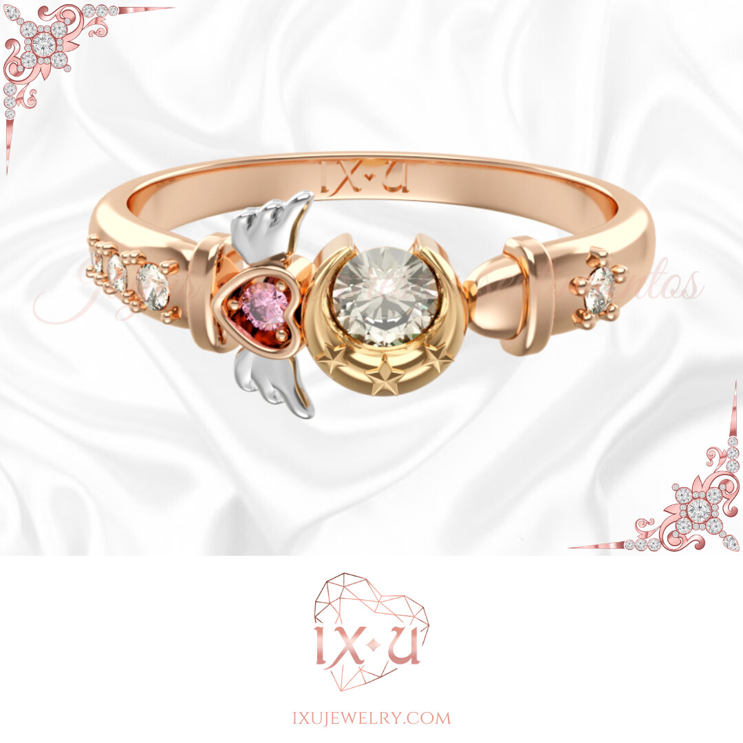 Cute moon clearance rings