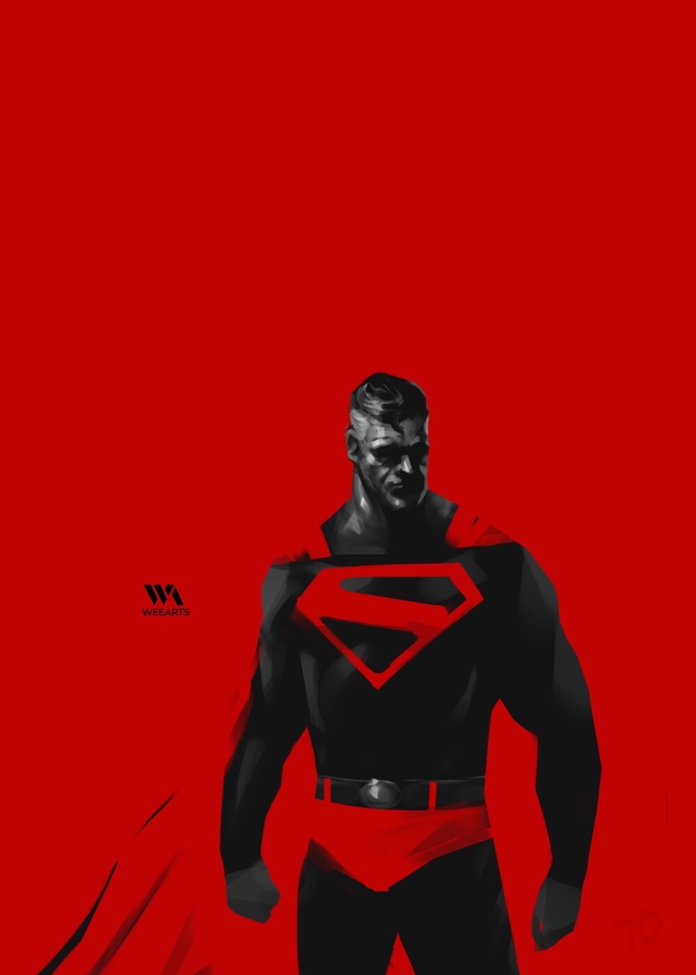 ArtStation - Kingdom Come Superman - RED background series