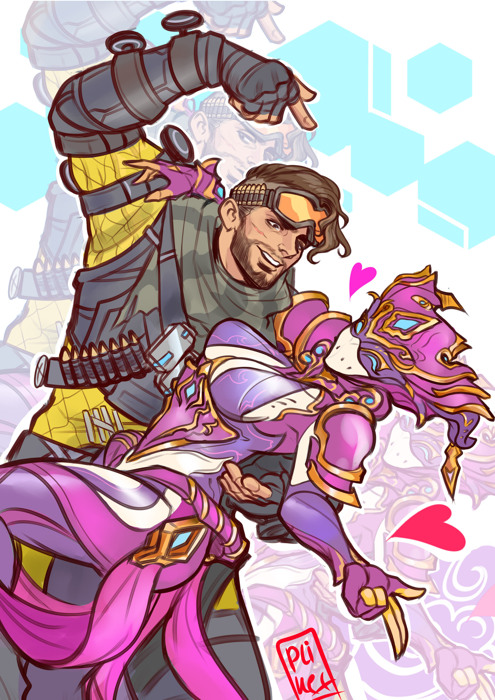 Mirage Fan Art Apex Legends Artstation Mirage And Mirage Taza Hanum Pliket mirage and mirage taza hanum pliket