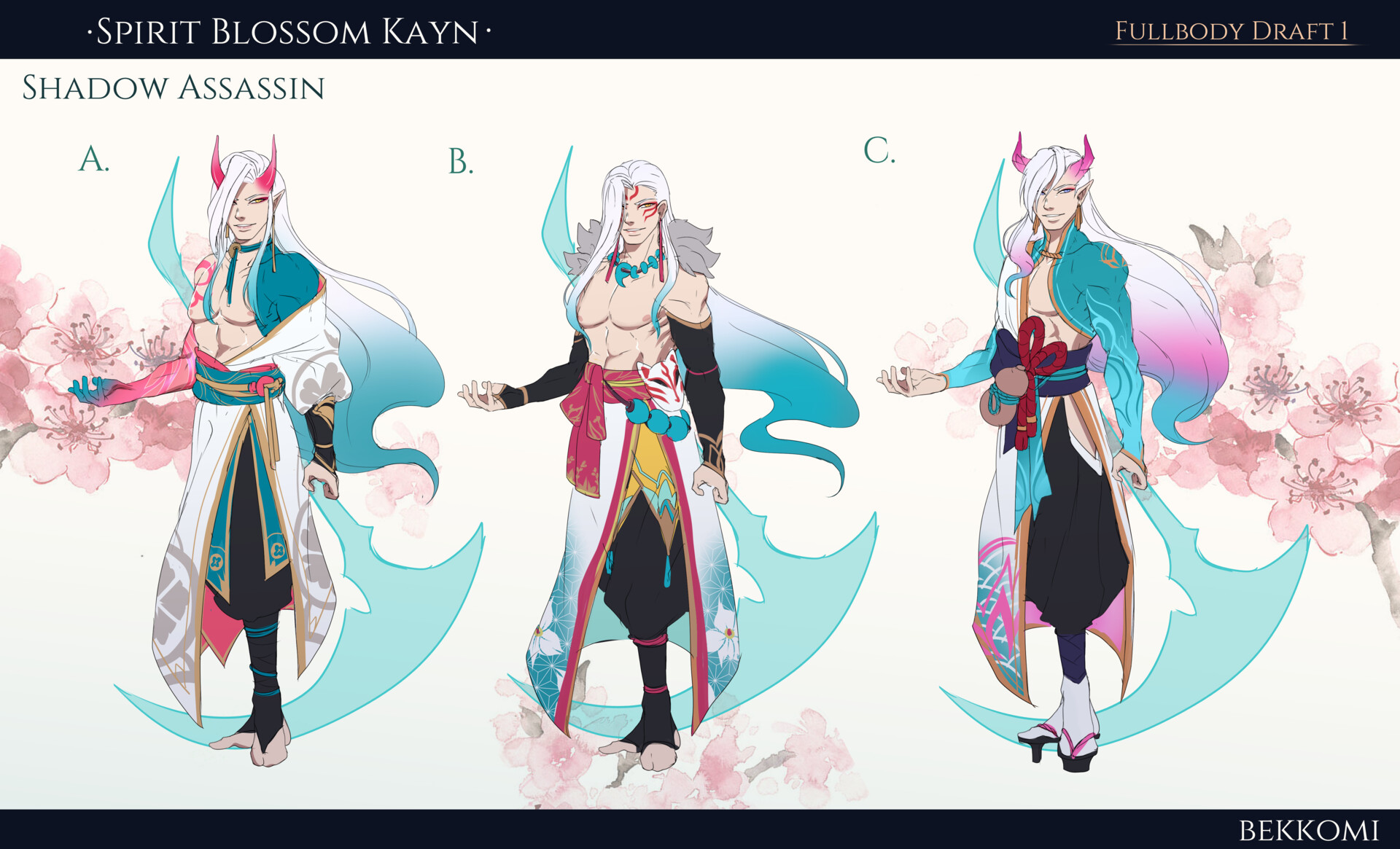 Shadow Assassin Kayn Fanart Artstation Spirit Blossom Kayn Fan Concept Daffodil Tran spirit blossom kayn fan concept