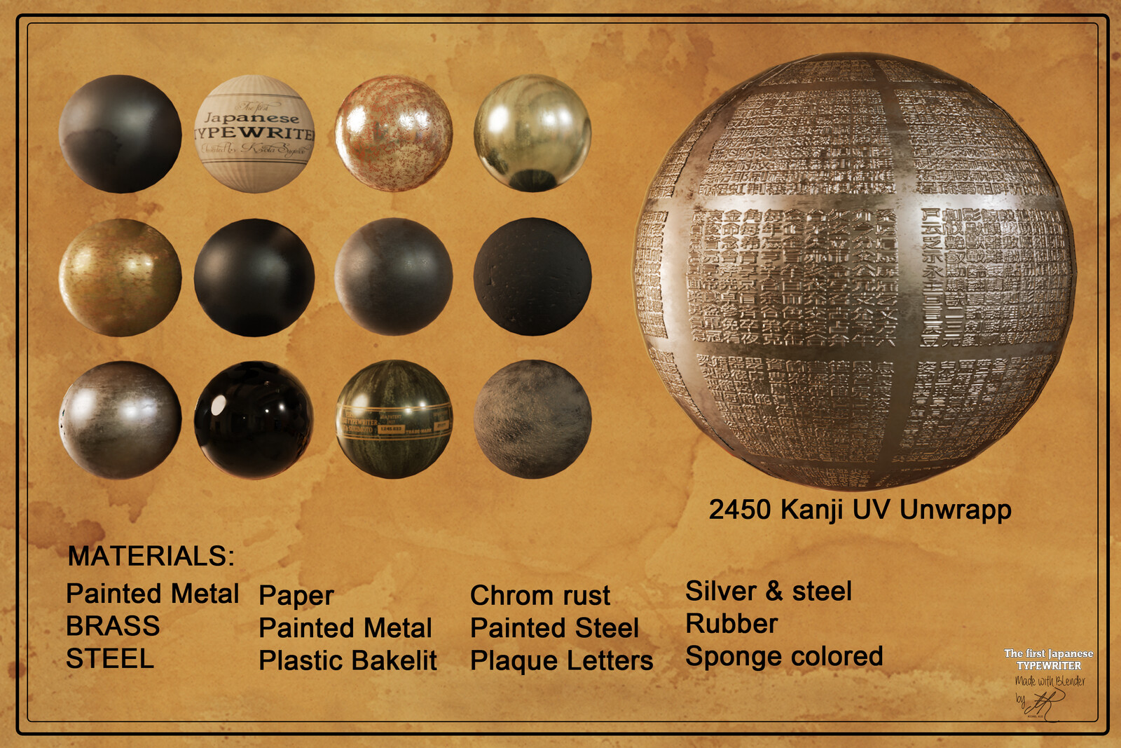 The first Japanese Typewriter Project Materials