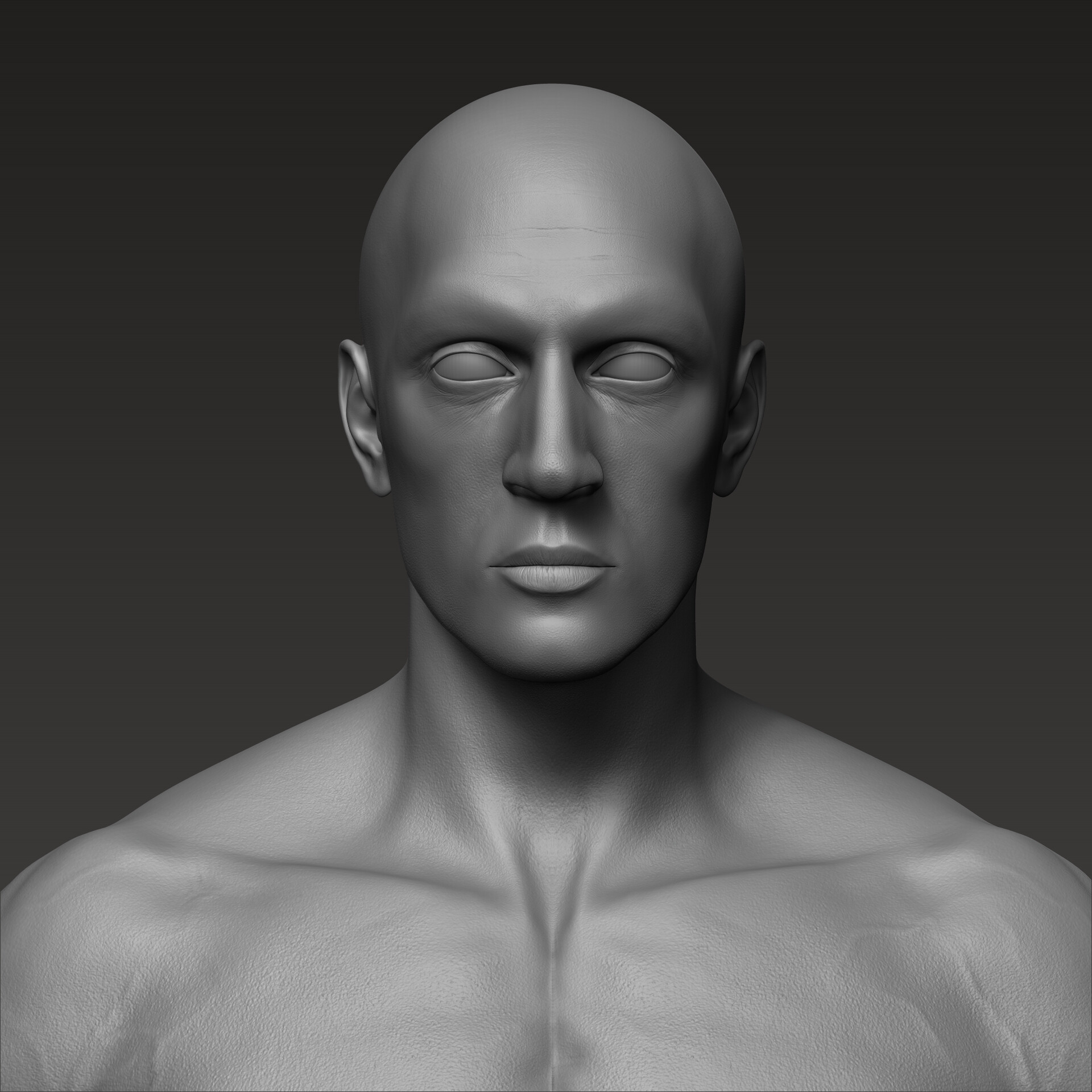 ArtStation - Male realistic anatomical study