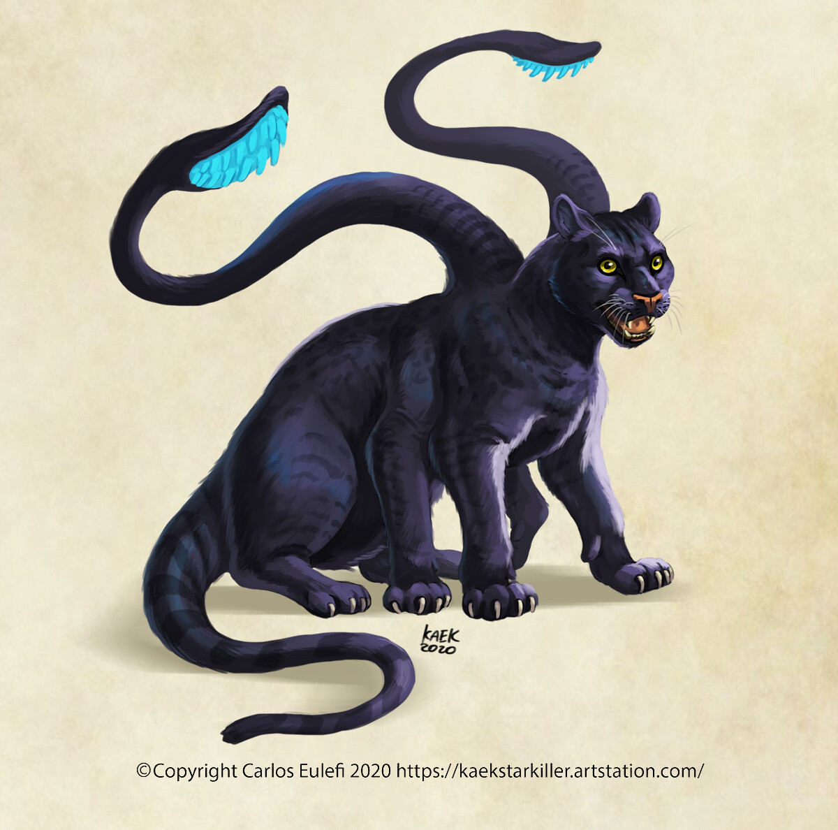 Finished image a happy displacer beast!