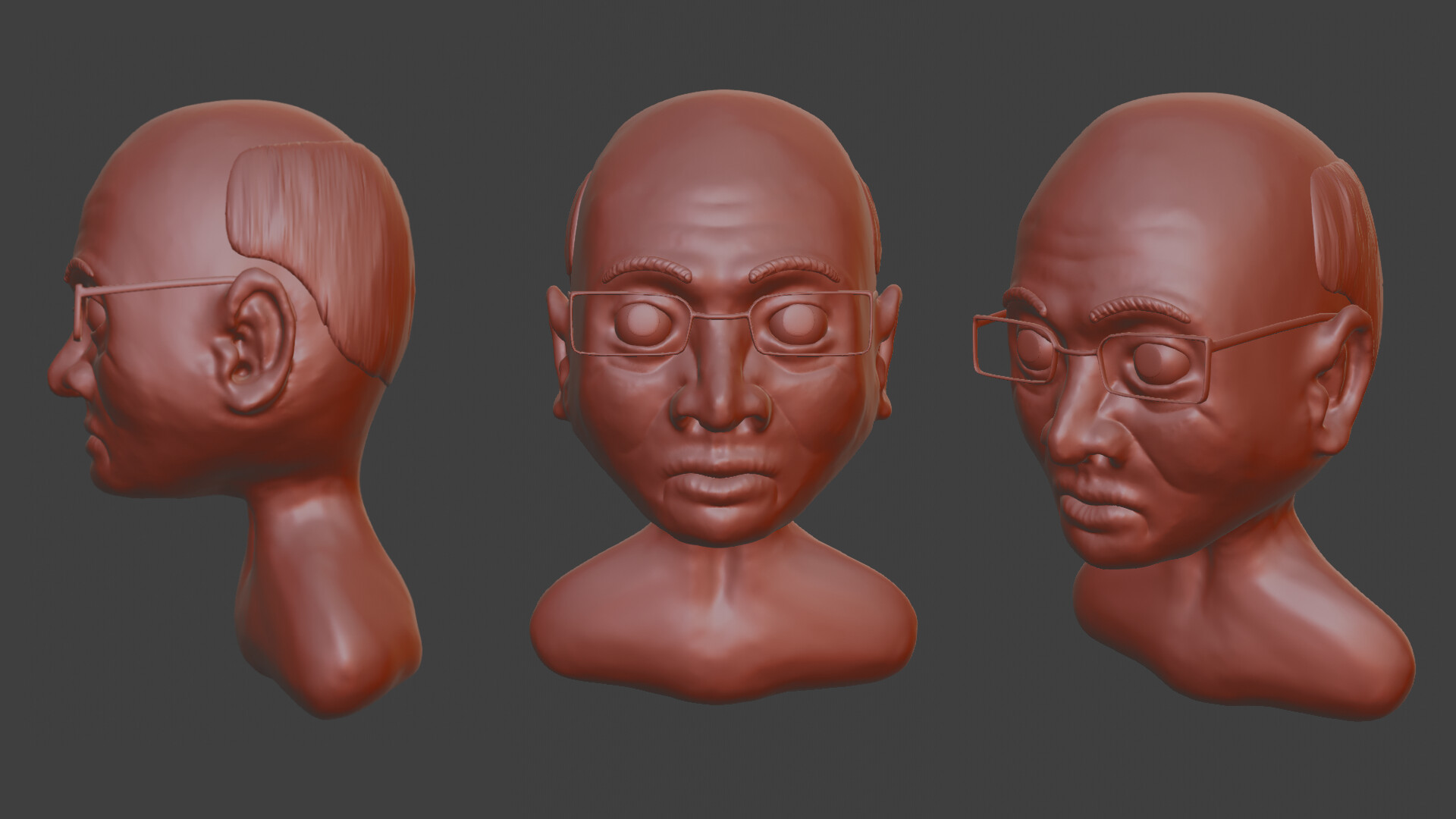 Even Haaland Old Indian man Blender Quick Sculpt