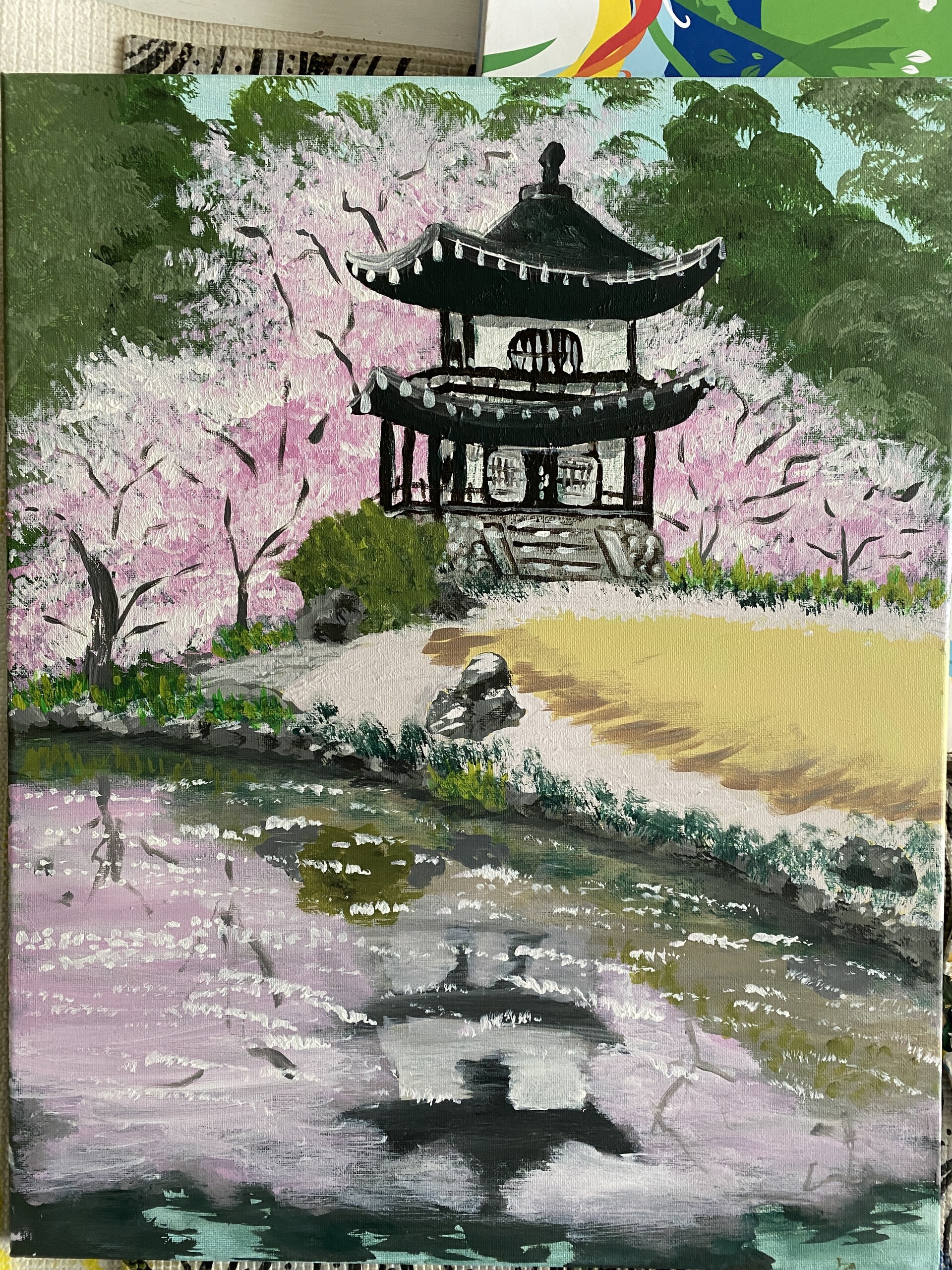 ArtStation Japanese Garden Painting