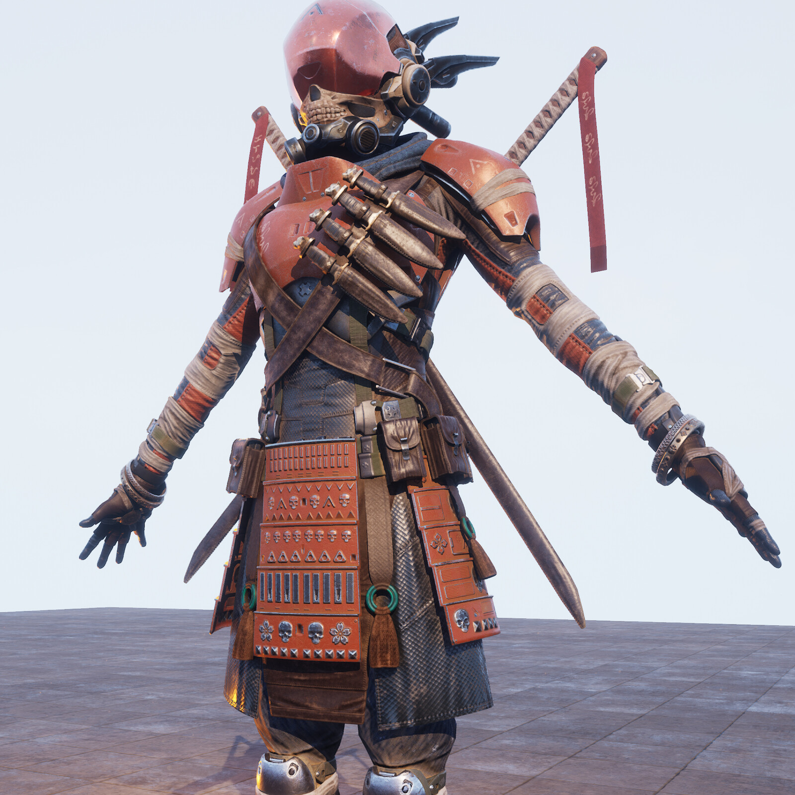 sci-fi samurai 3D CG character real time UE4 Unreal Engine

Real-time  Sci-fi Samurai 3D CG Character UE4 Unreal Engine