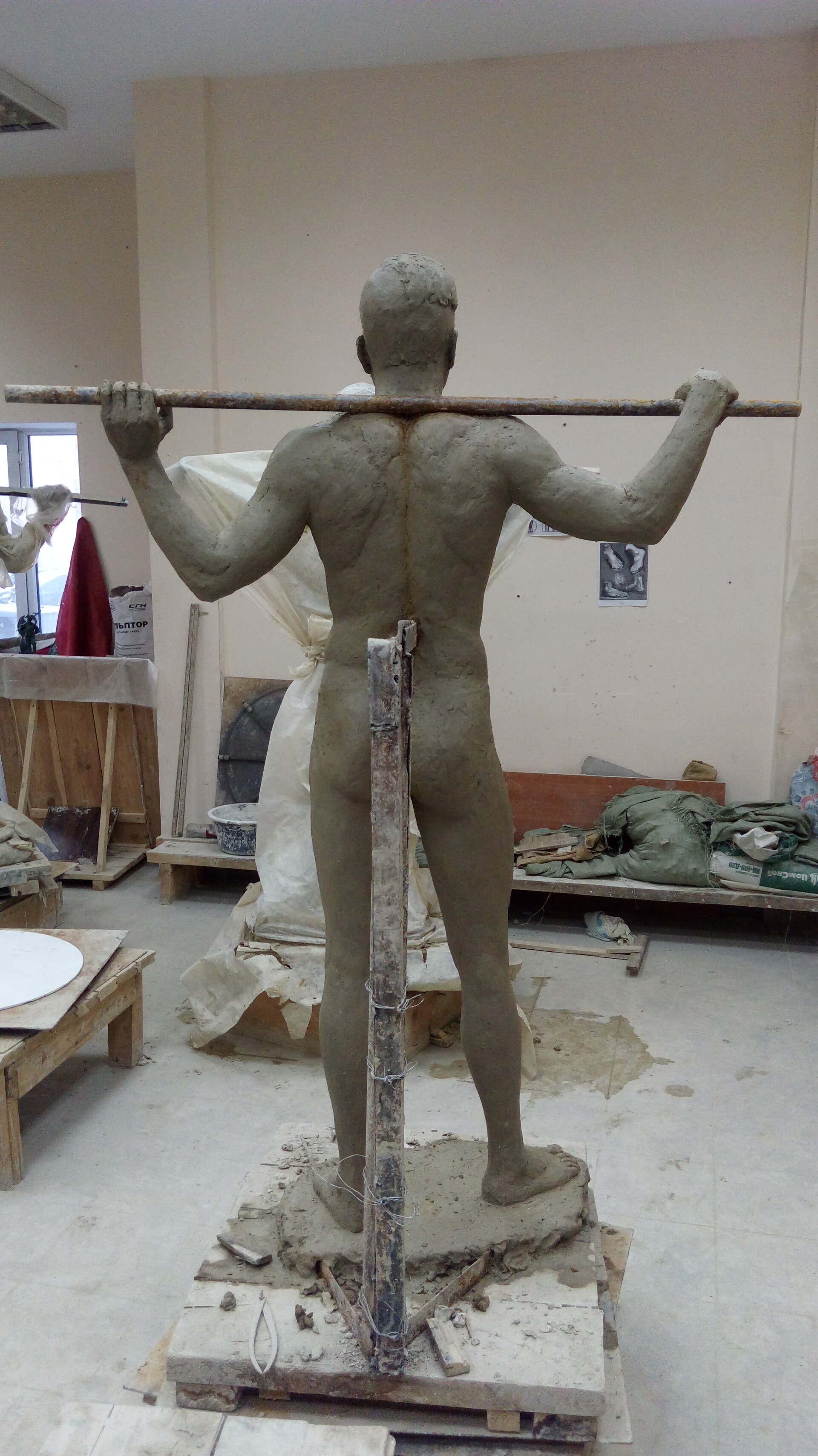cowboy Kraan Nathaniel Ward ArtStation - Full size body sculpture