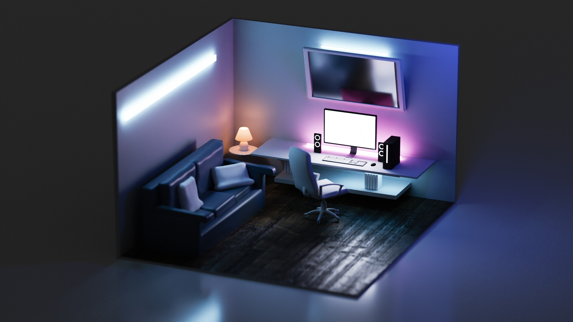 Featured image of post 3D Gaming Room Wallpaper