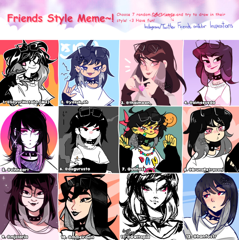 Artstation Draw In Your Friends Art Style Meme Sayuri Hatano Artstation Draw In Your Friends Art Style Meme Sayuri Hatano
