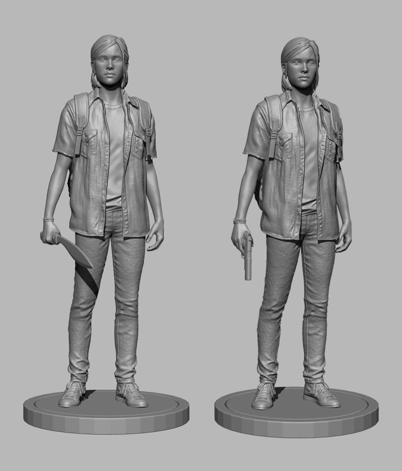 the last of us ii ellie fan art 3D Print Model in Woman 3DExport