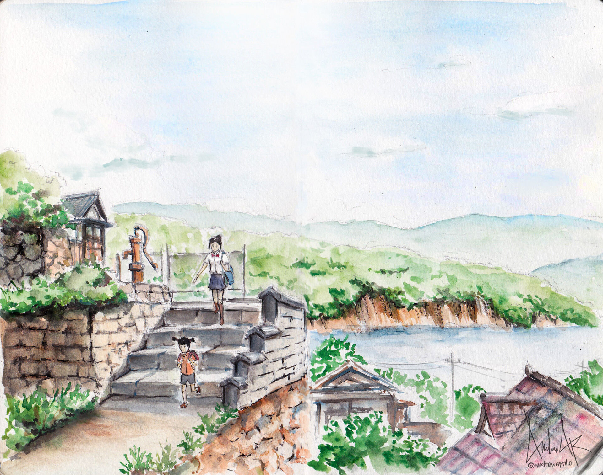 Andrew Aprilio Somewhere In Itomori 01 Zerochan has 324 kimi no na wa. andrew aprilio somewhere in itomori 01