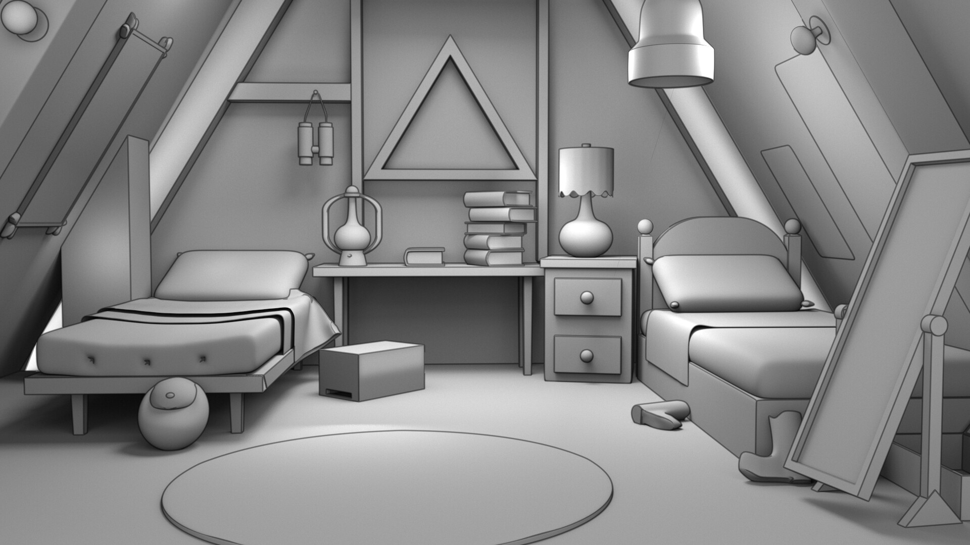 Vulgo Eduardo - dipper and mabel's bedroom ( Gravity Falls )