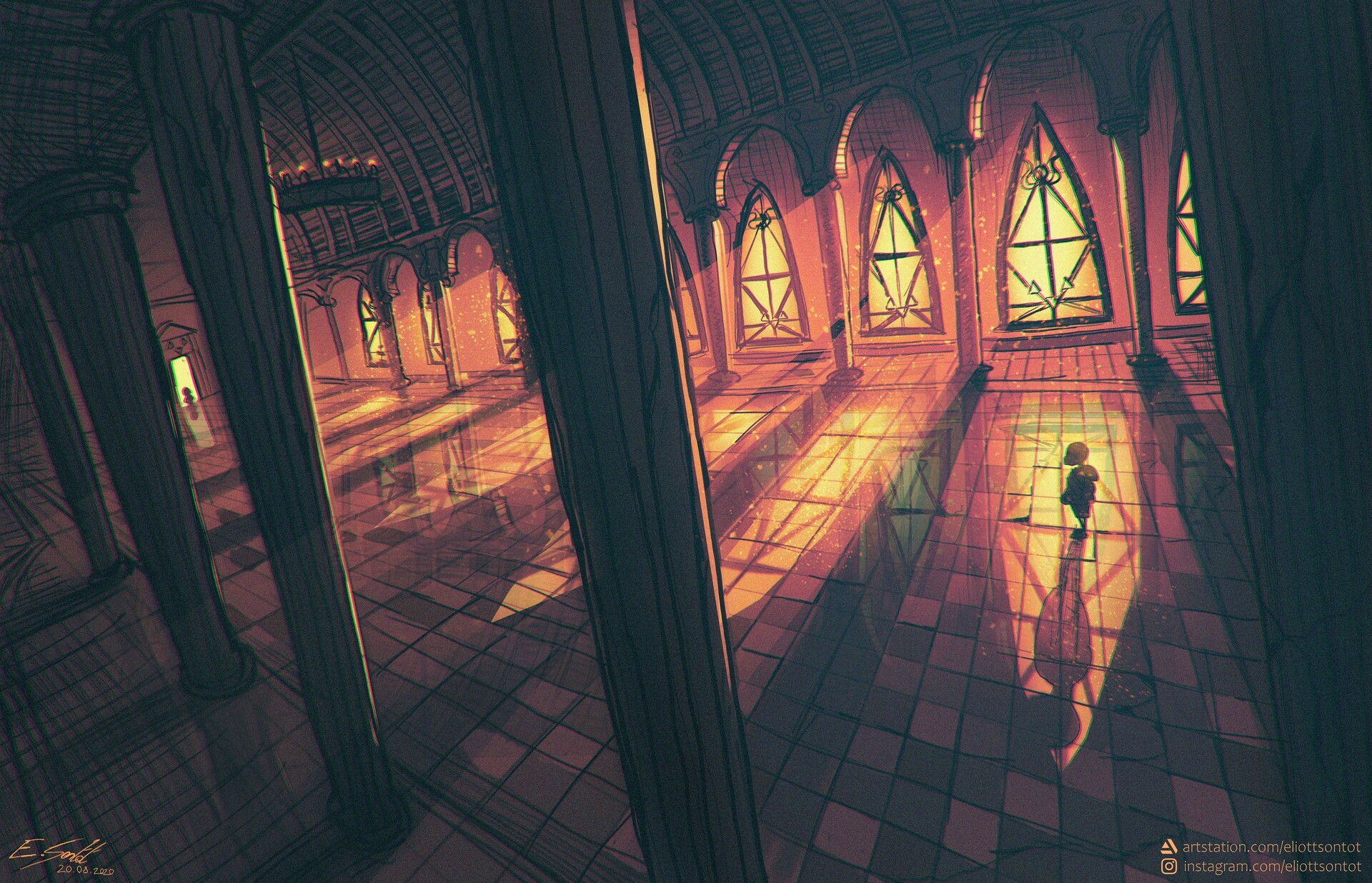 Artstation Hall Of Judgement Undertale Fanart