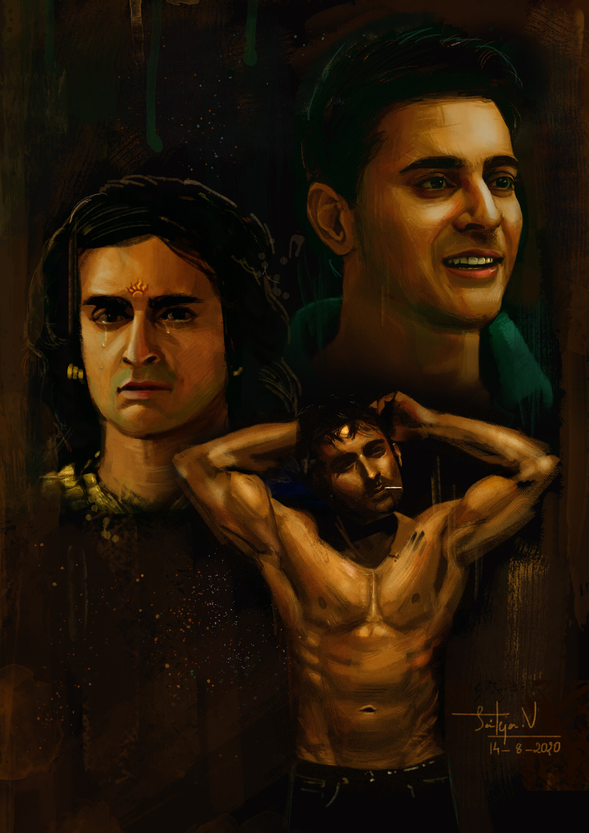 Artstation Three Shades The Portrait Of Gautam Rode Saiteja Vuttaluri Add interesting content and earn coins. portrait of gautam rode saiteja vuttaluri