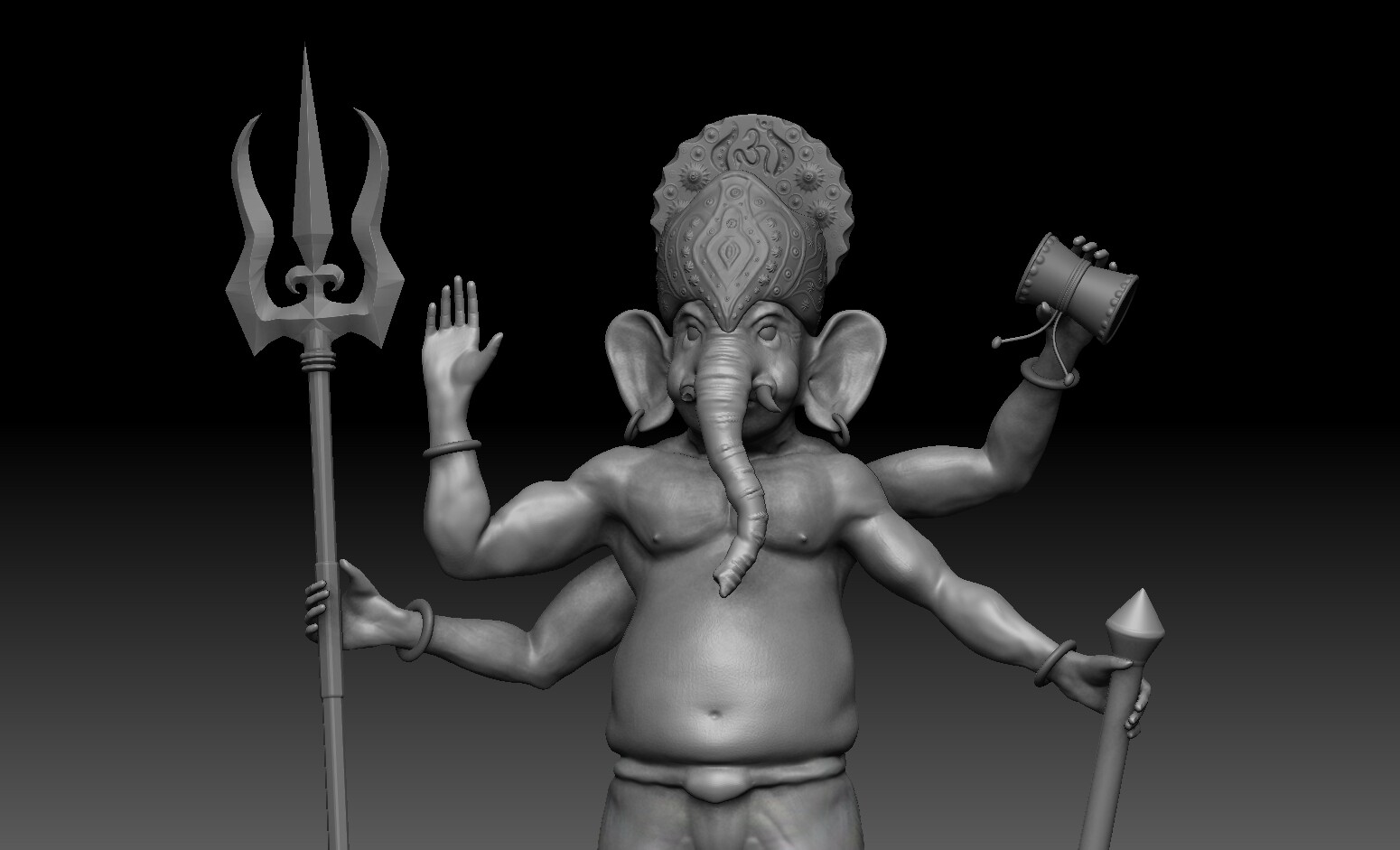 ArtStation - Lord Ganesh's Rudra Avatar