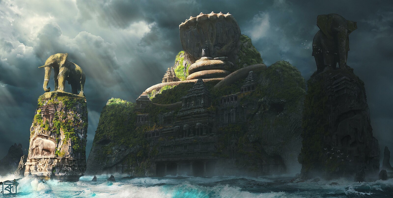 The Secret temple of Shiva(14) ॐ -The temple of Gajasurasamhara island.