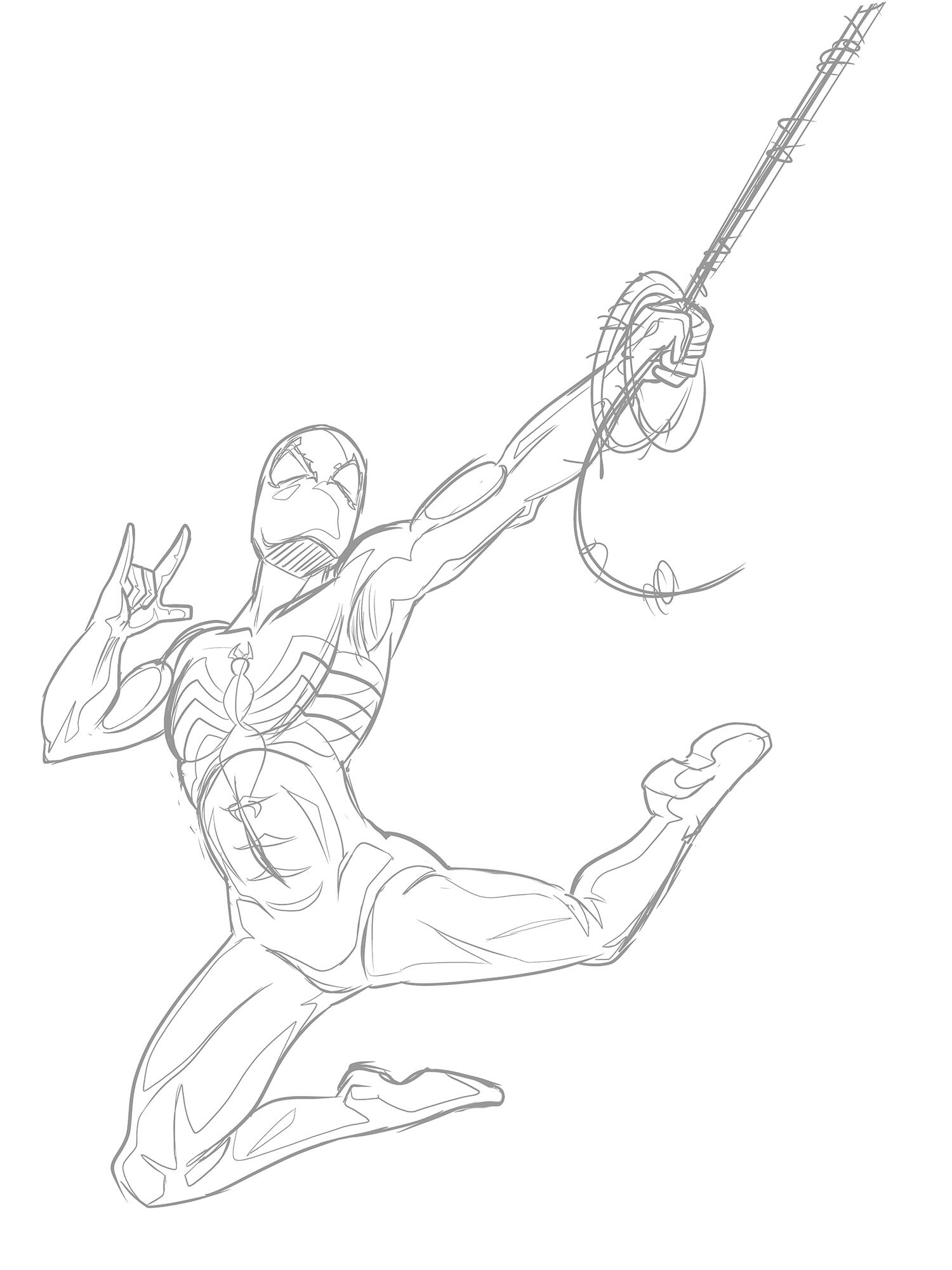 Marvel Symbiote Coloring Pages Coloring Pages