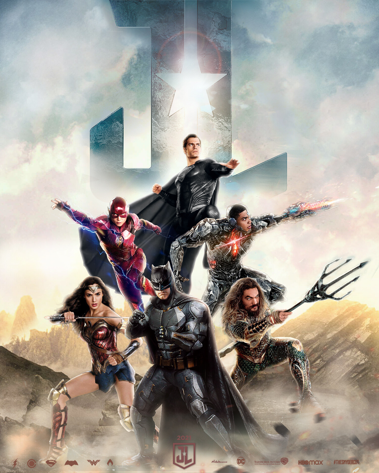 Mikhail Villarreal Justice League Snyder Cut Poster