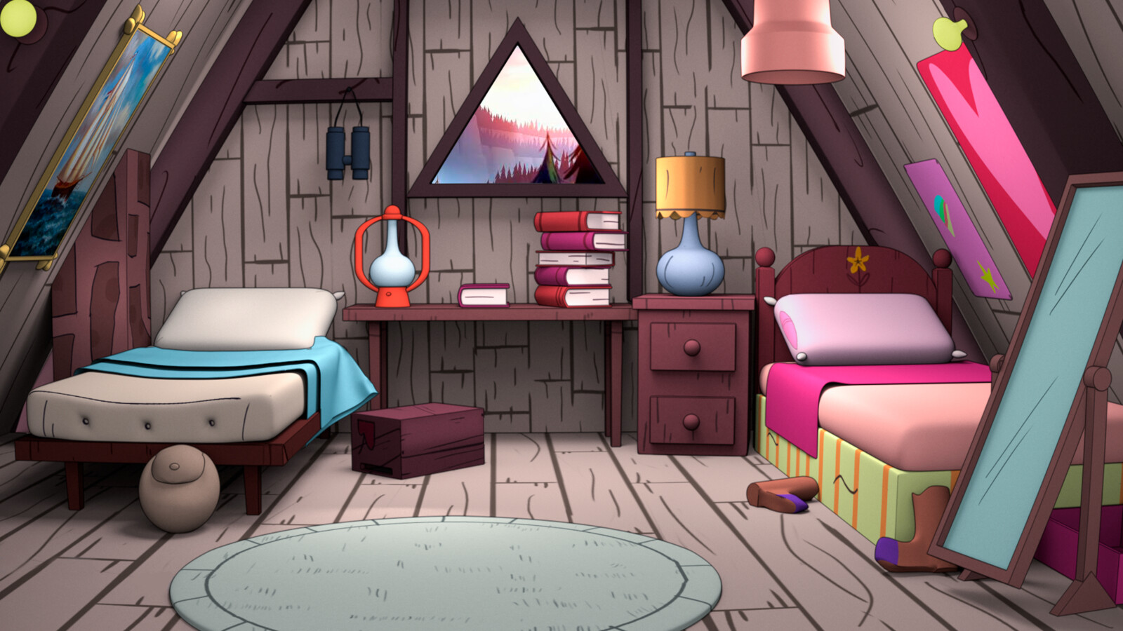 Vulgo Eduardo - dipper and mabel's bedroom ( Gravity Falls )