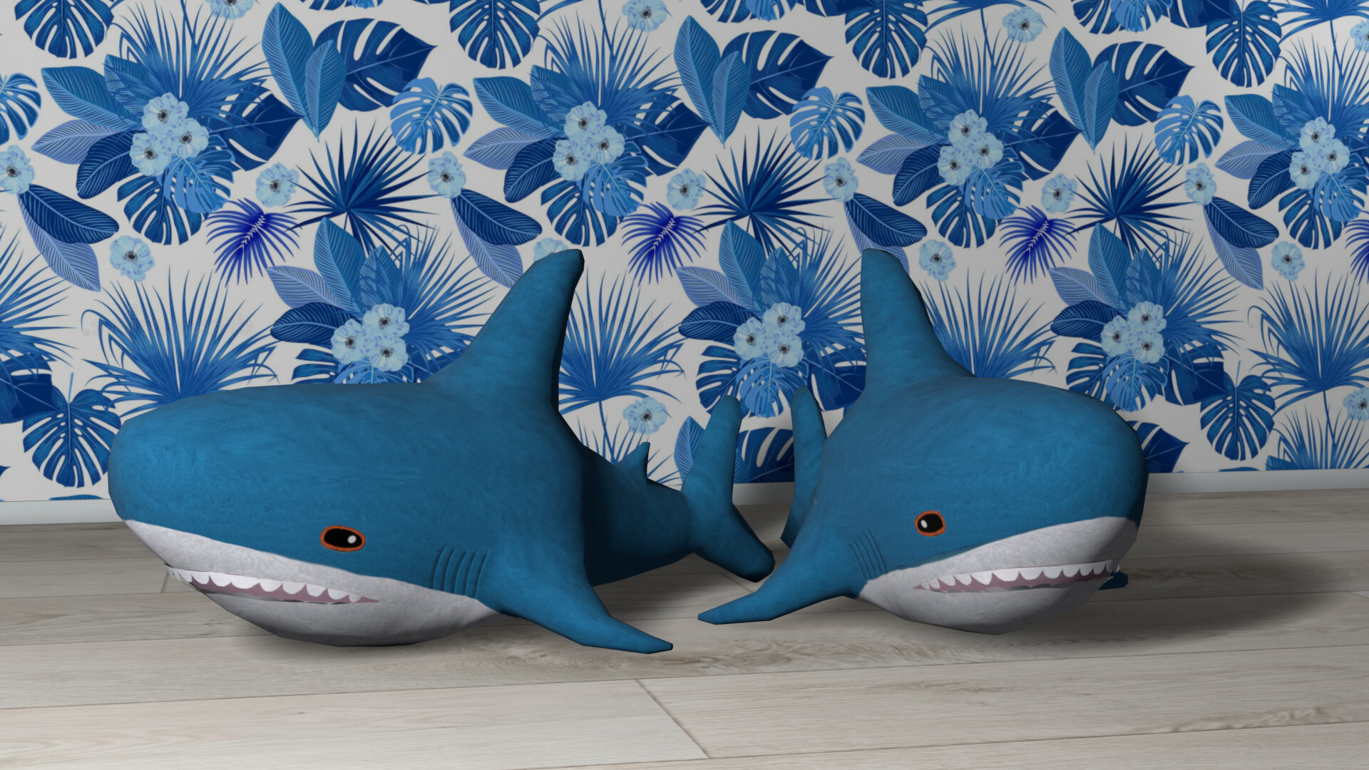 ArtStation Sharks from IKEA Low Poly