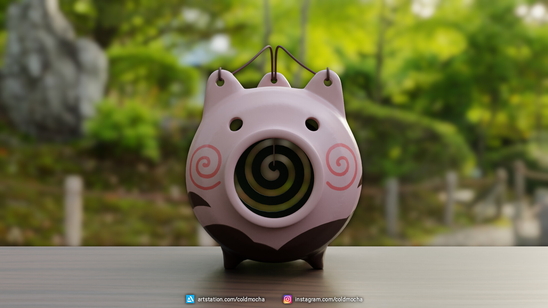Coldmocha 's - Pig Mosquito Coil Holder (Kayariki)