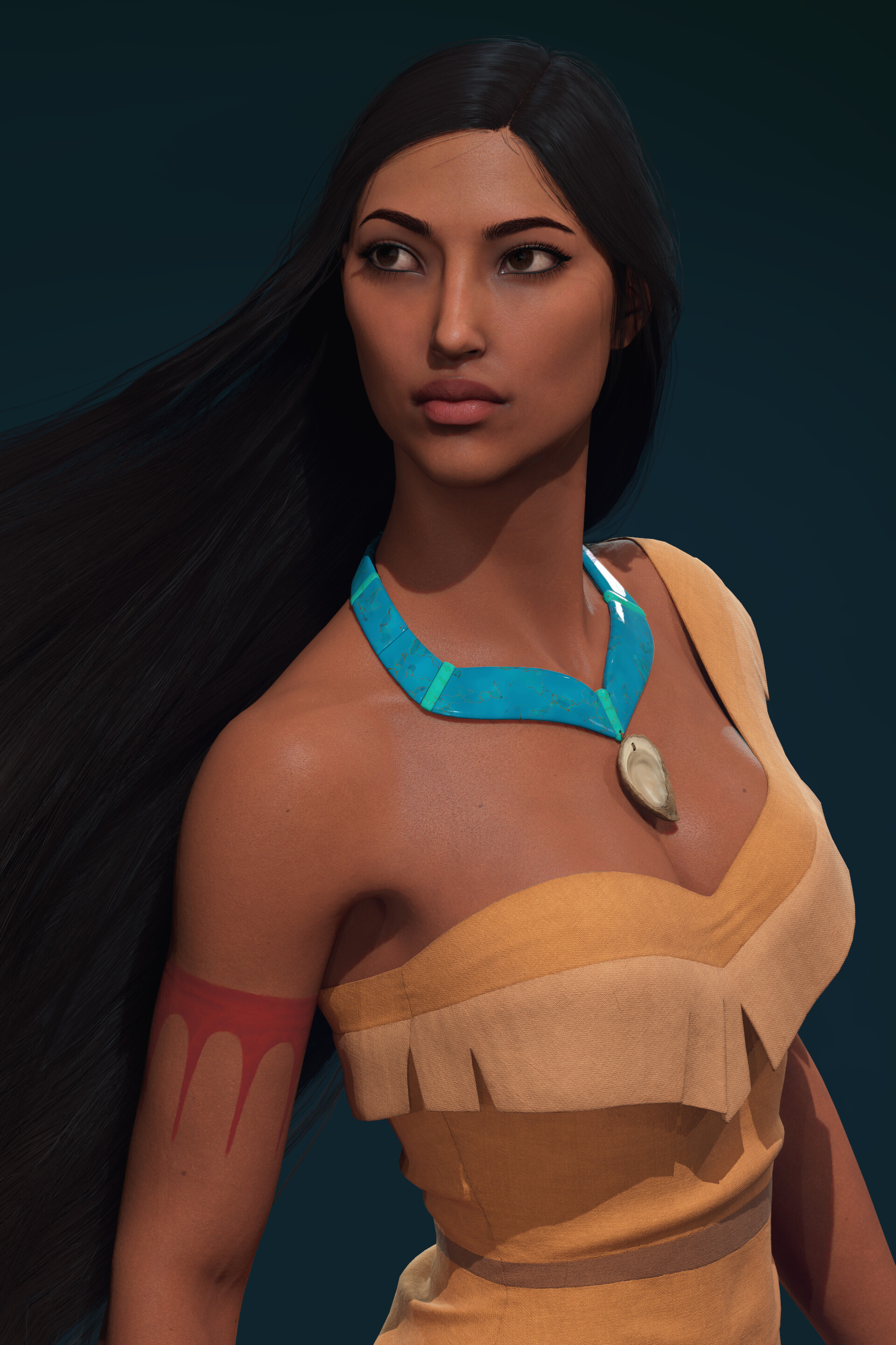 Pocahontas necklace disney hot sale