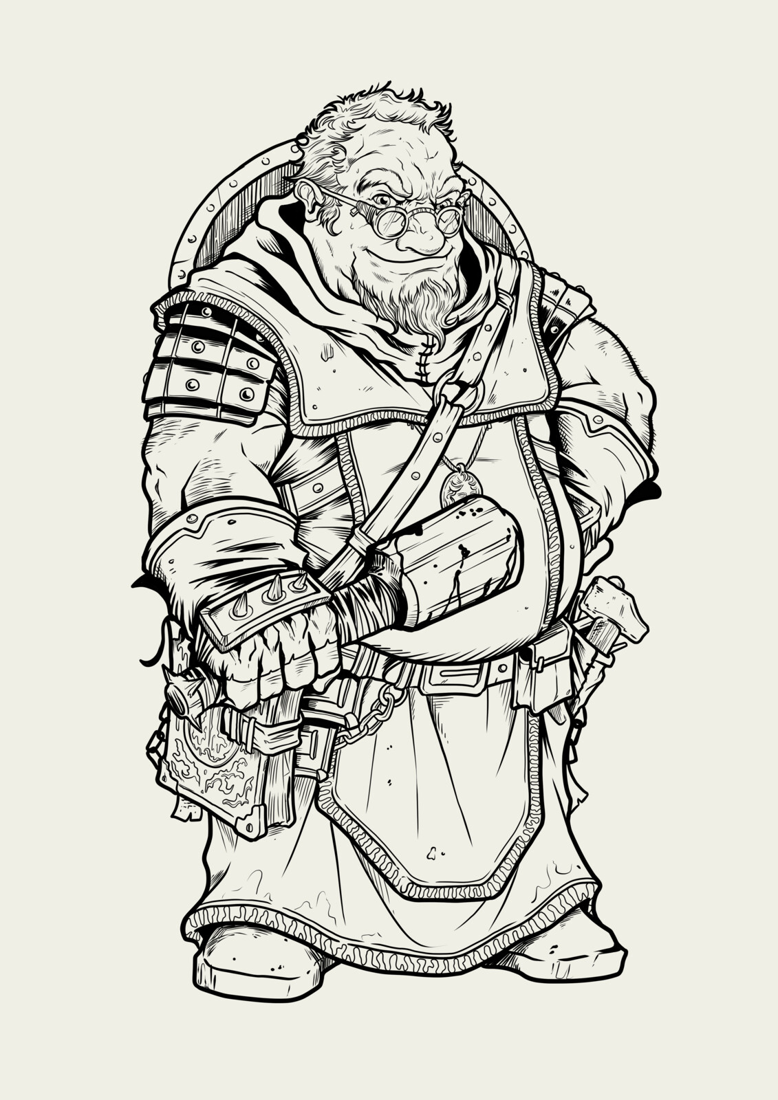 Cleric Dwarf Character Design