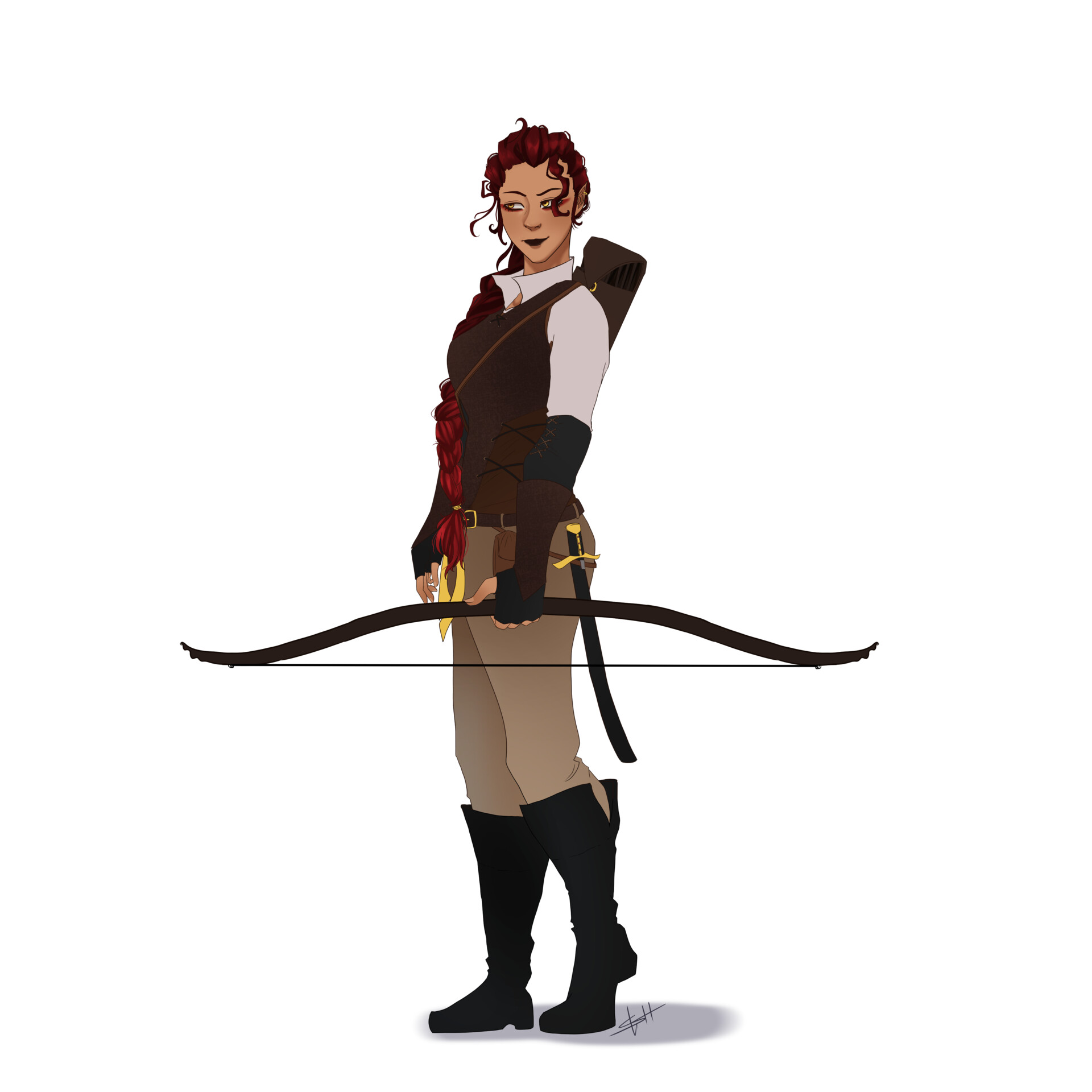 Sander Hazard DnD character design Aerin Gathiel