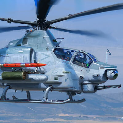 Michal kus viper helicopter study painted