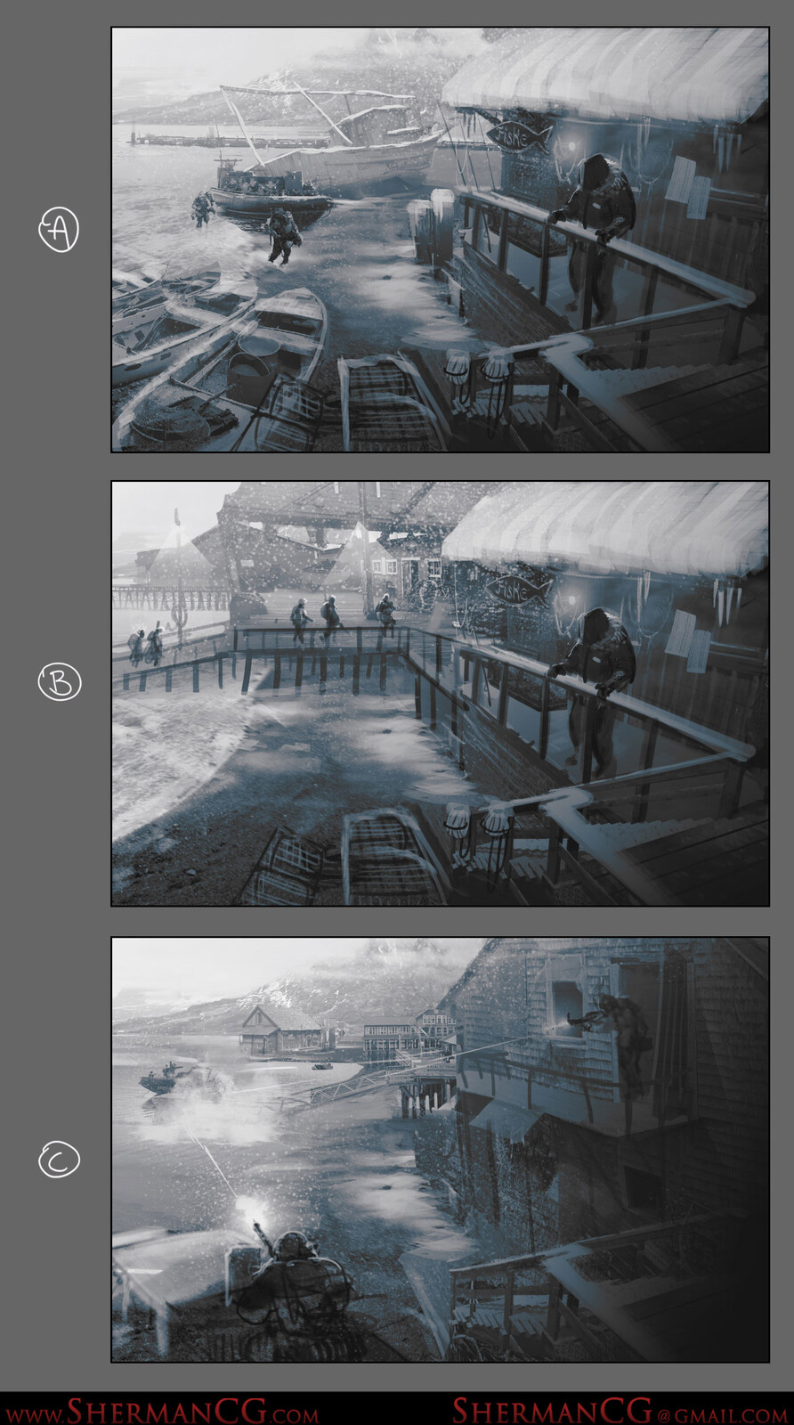 Early thumbnail exploration, mostly used for discussion on what the concept task asks for
