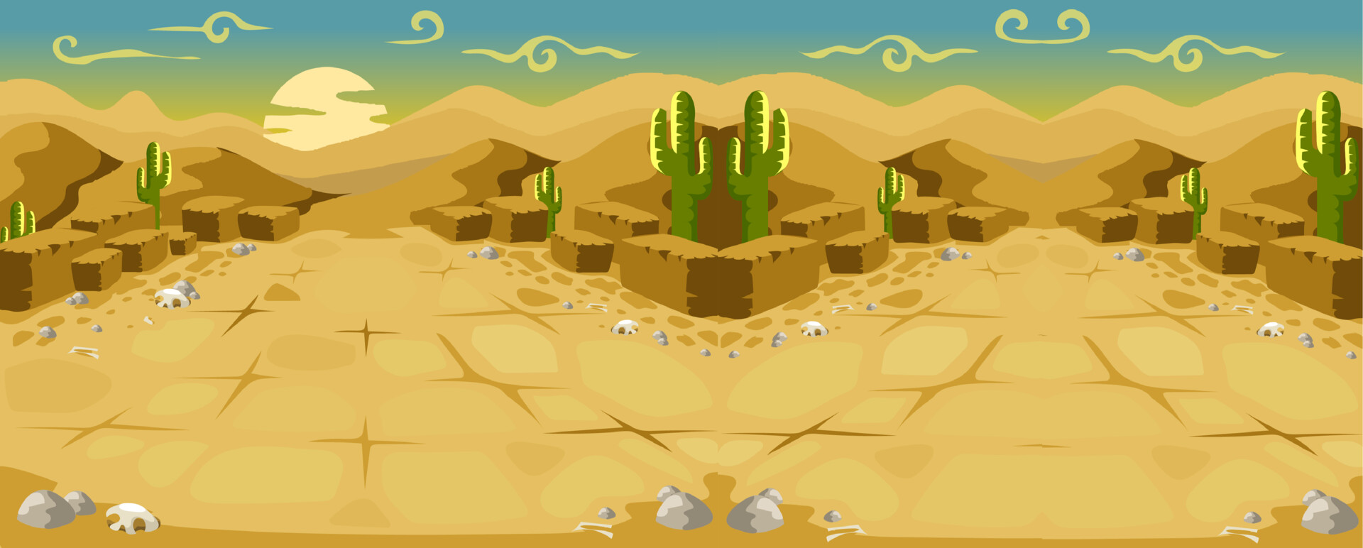 ArtStation Desert 2D Game art