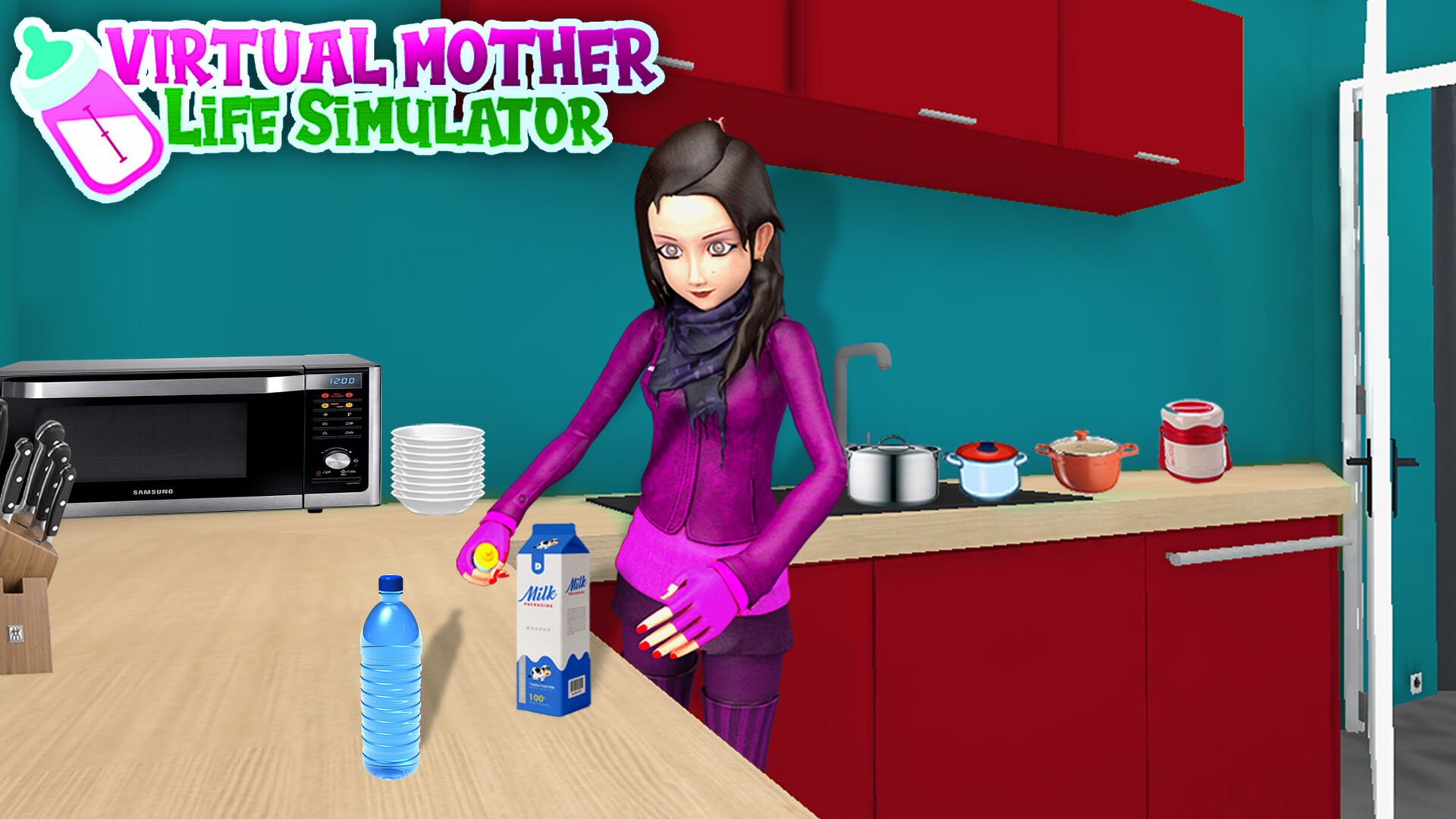 Virtual mom video. Мама Virtual. Mother Simulator.