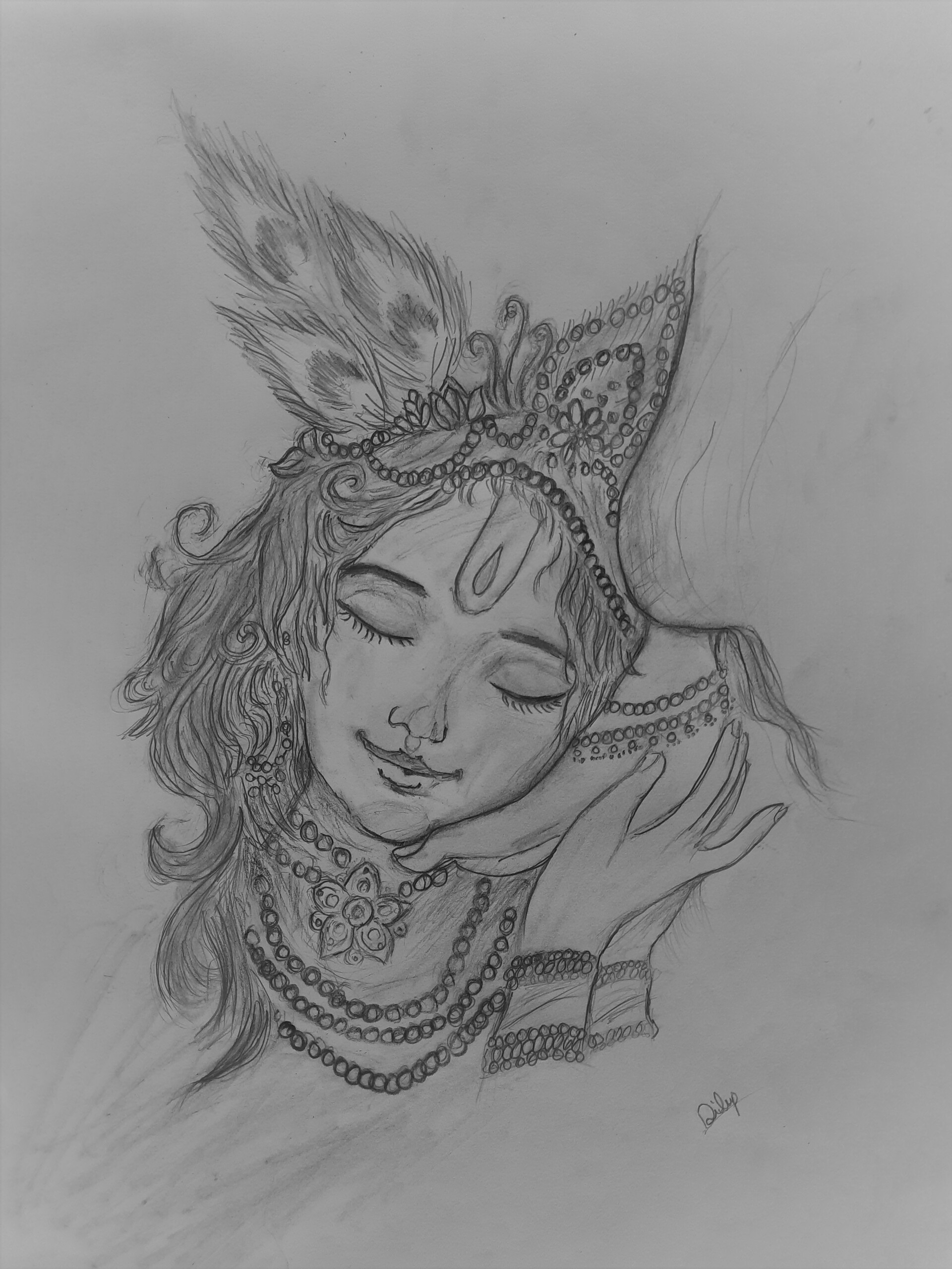 How To Draw God Krishna | Step-By-Step Guide with Images