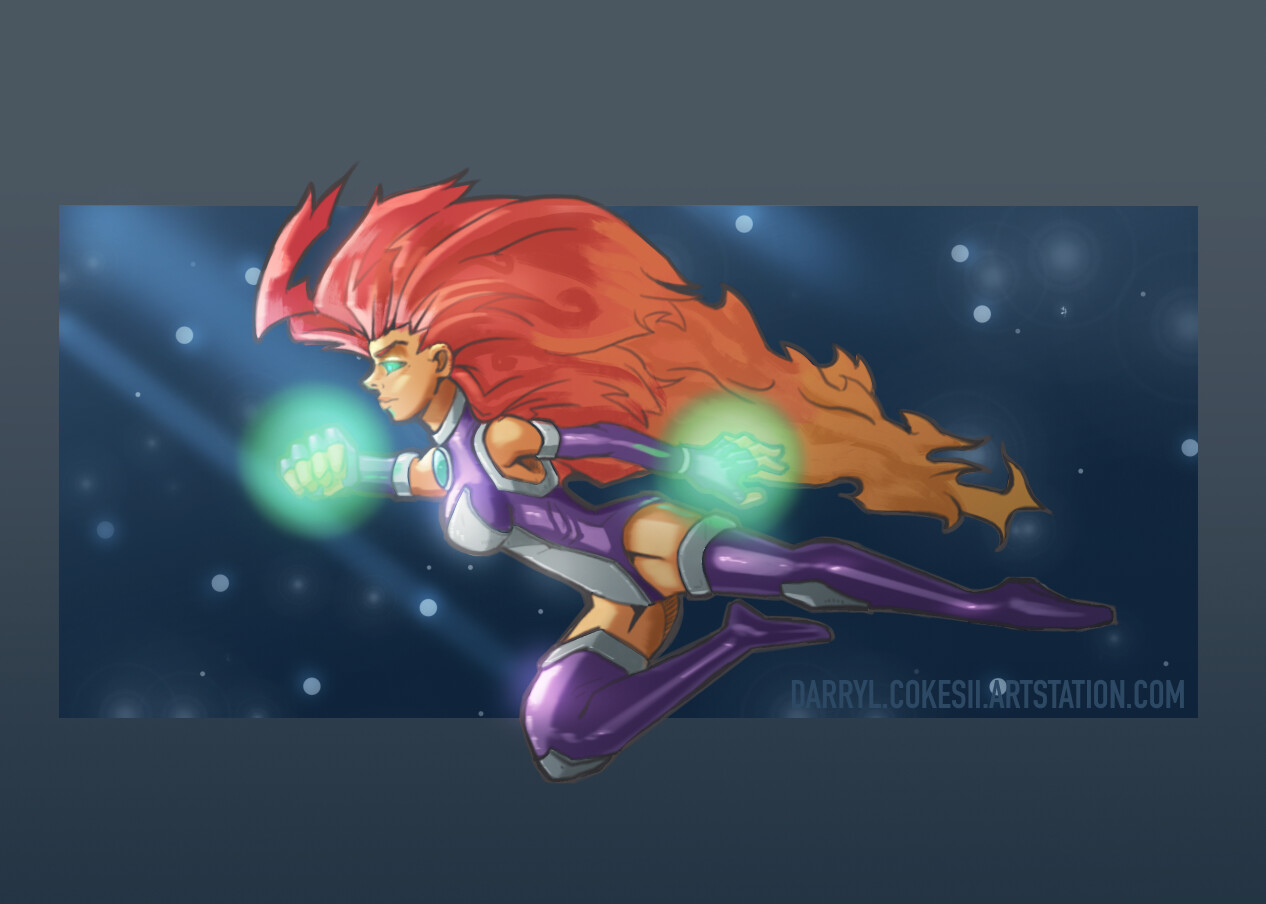 Darryl Cokes Ii Teen Titans Starfire