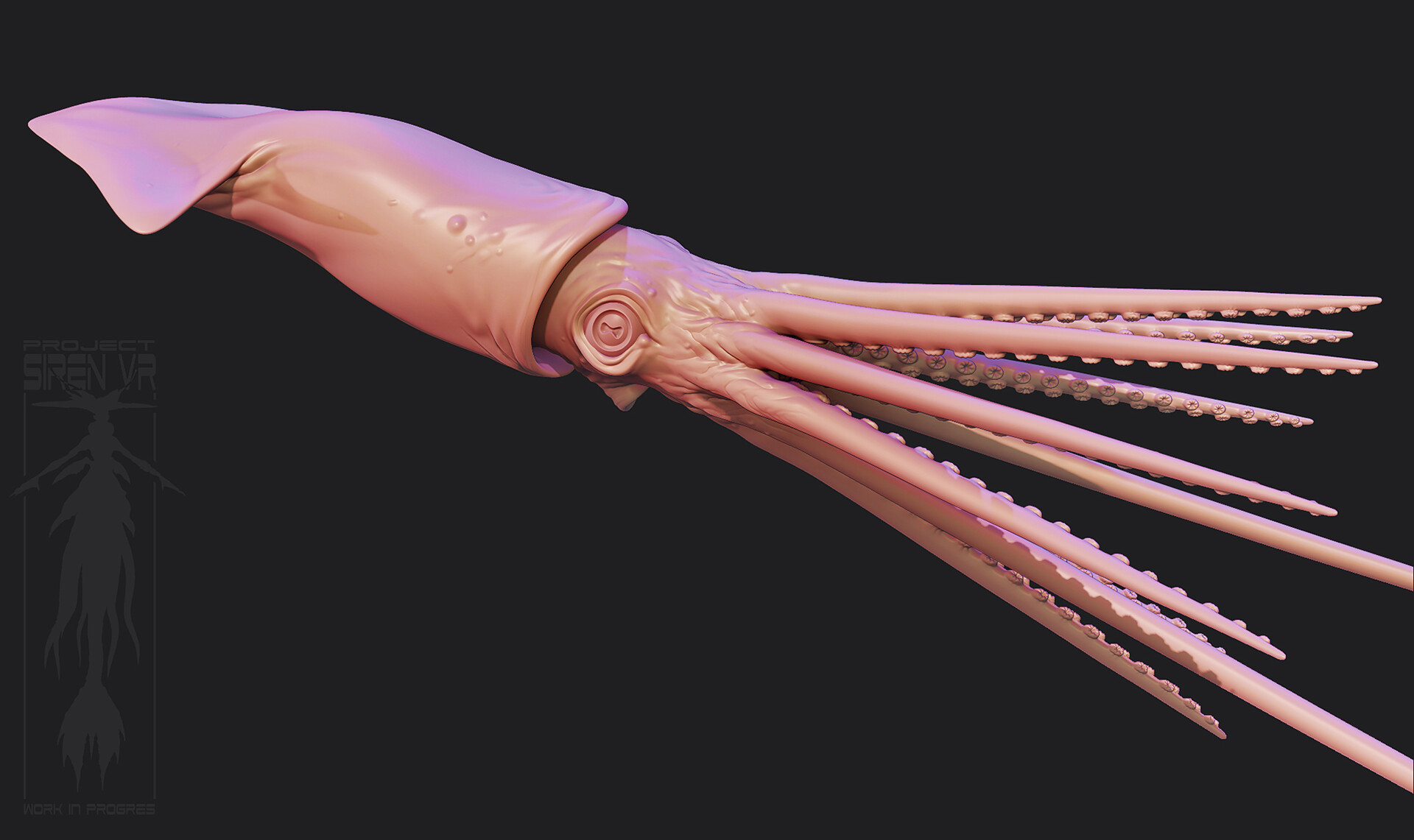Artstation Project Siren Giant Squid