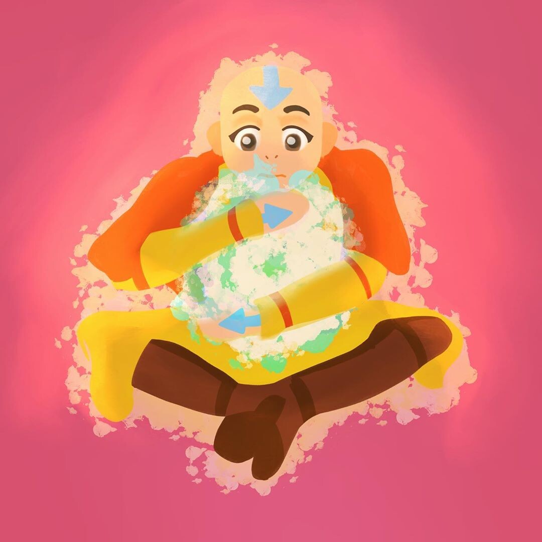 pix Drawing Avatar Aang Fan Art grace gdays avatar aang fan art