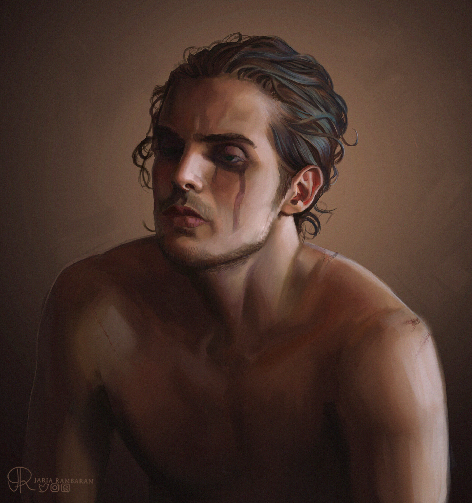 ArtStation One Day PaintThe Weeping Monk