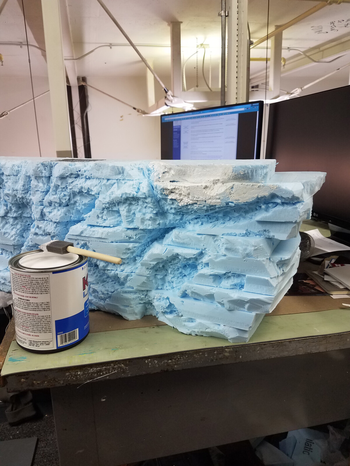 Model Dev - Foam carving &amp; dressing