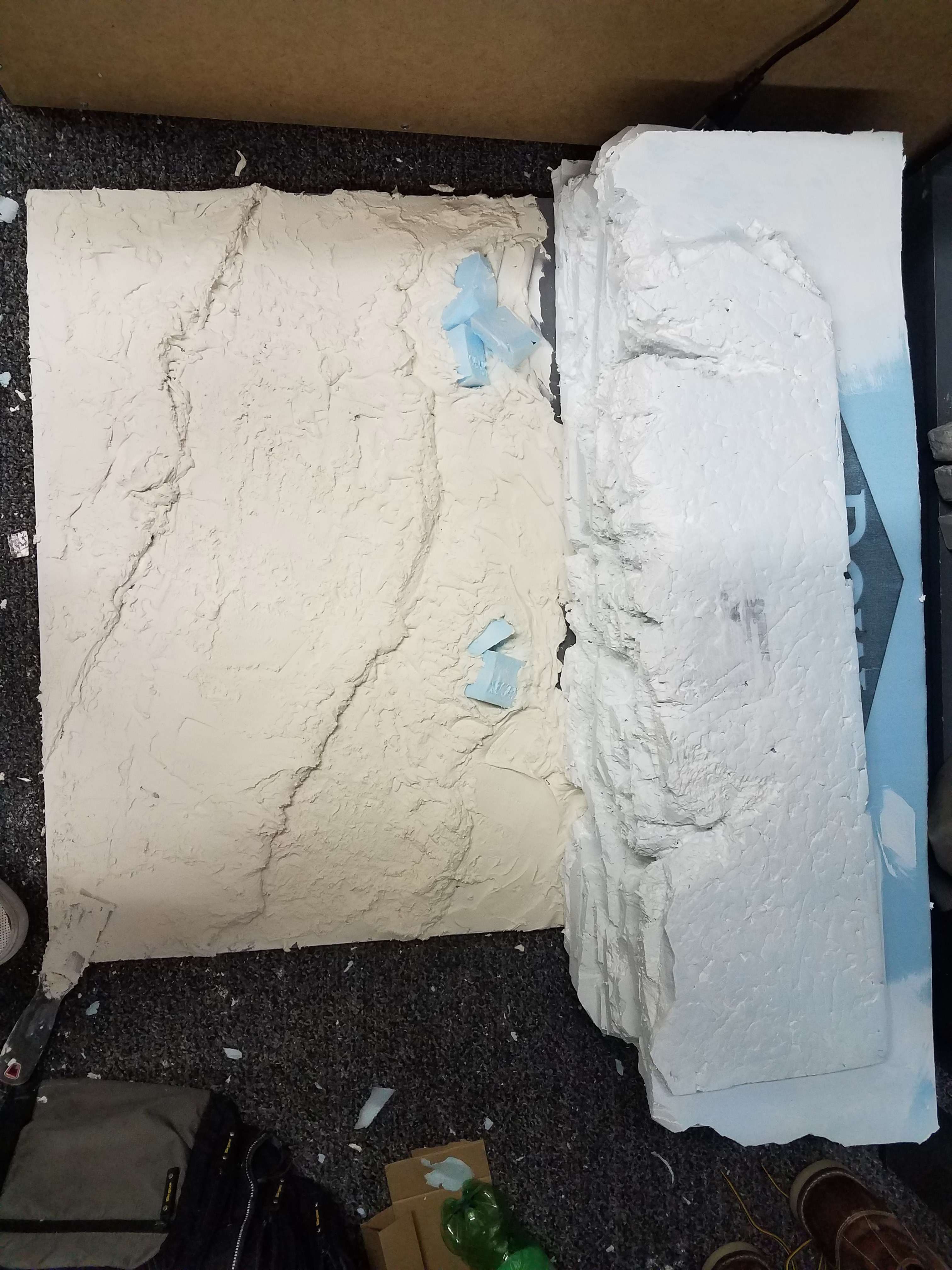 Model Dev - Foam carving &amp; dressing
