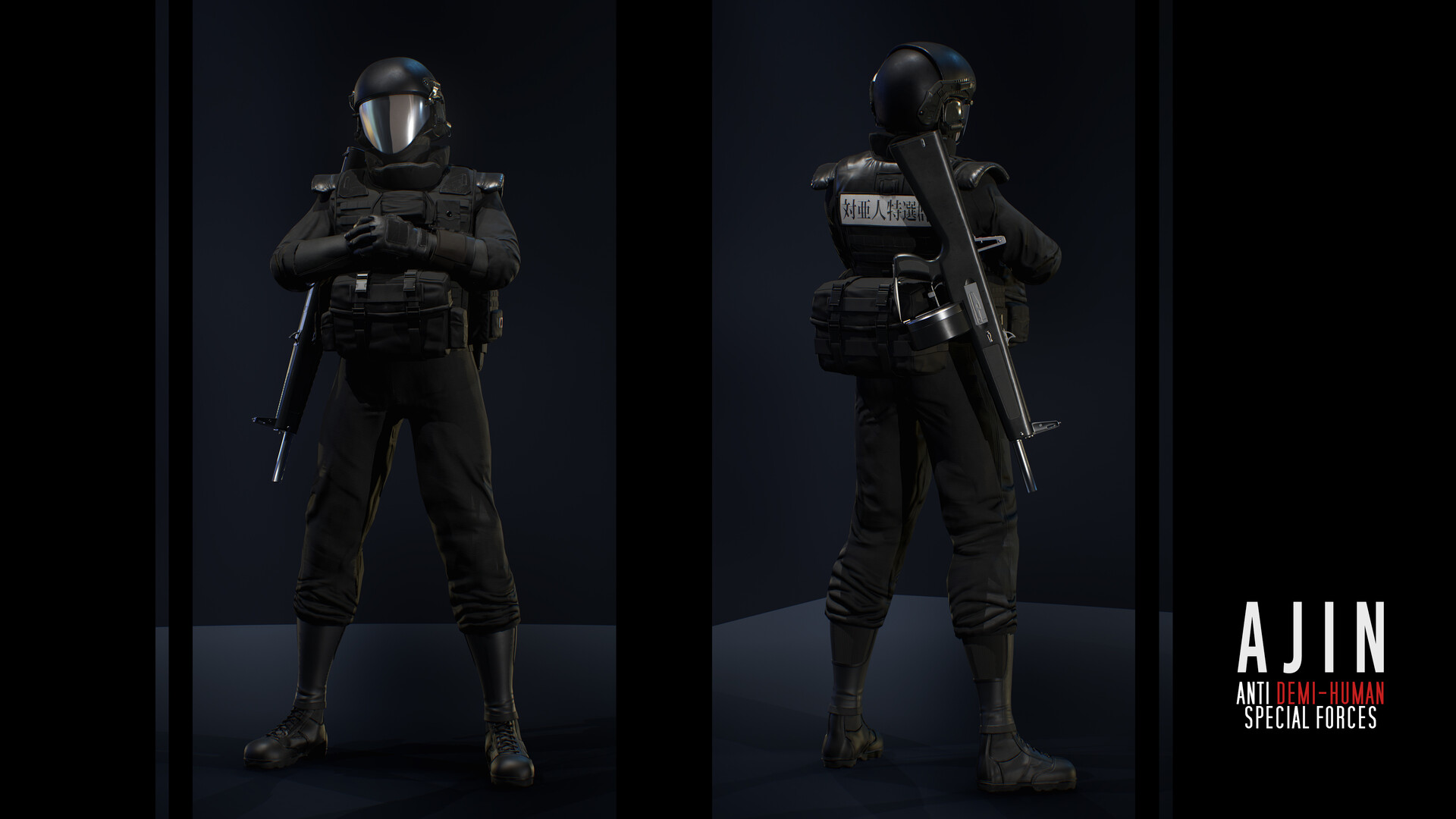 Artstation Ajin Anti Demi Human Special Forces Dylan