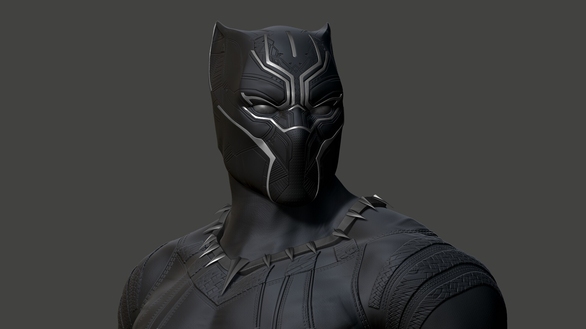 black panther 3d sculpt tribute